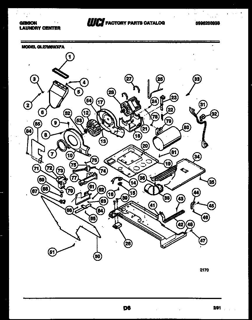 03 - BLOWER, IDLER ARM CLUTCH AND MOTOR