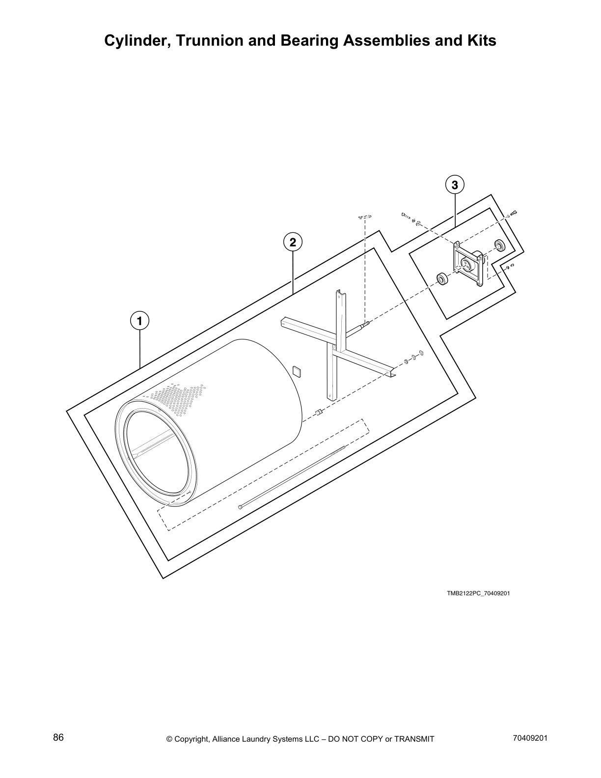 Cylinder, Trunnion and Bearing Assemblies and Kits
