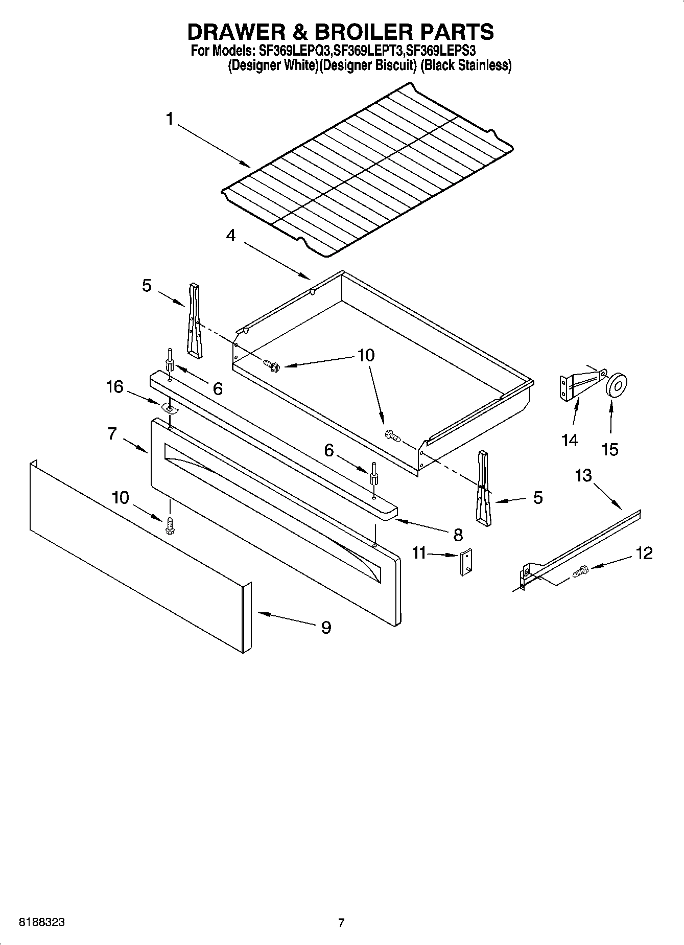 05 - DRAWER & BROILER PARTS