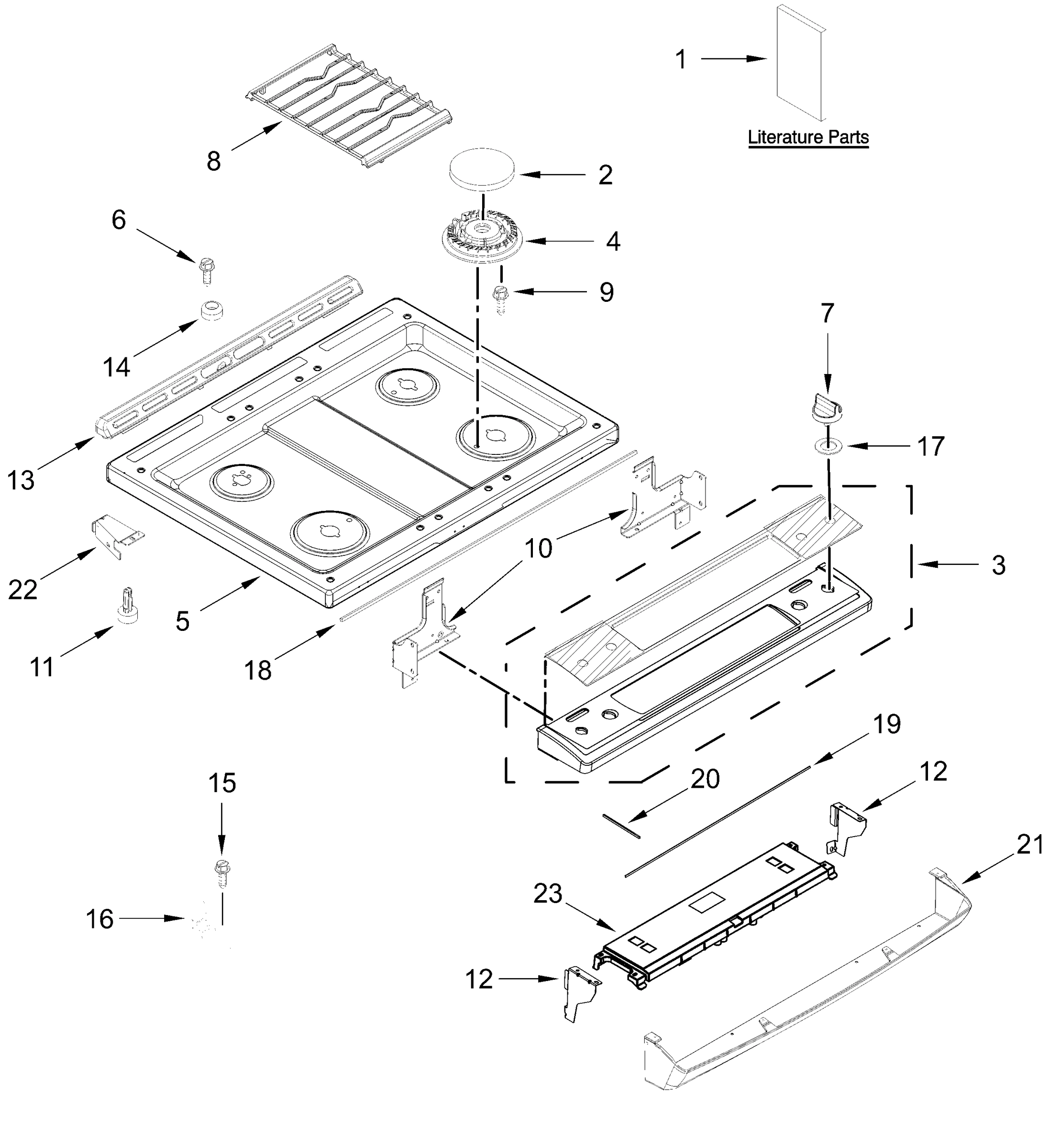 COOKTOP PARTS