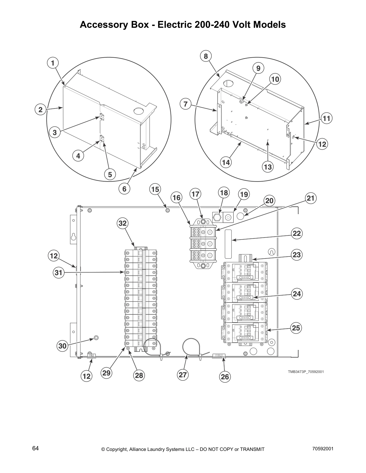 Accessory Box - Electric 200-240 Volt Models