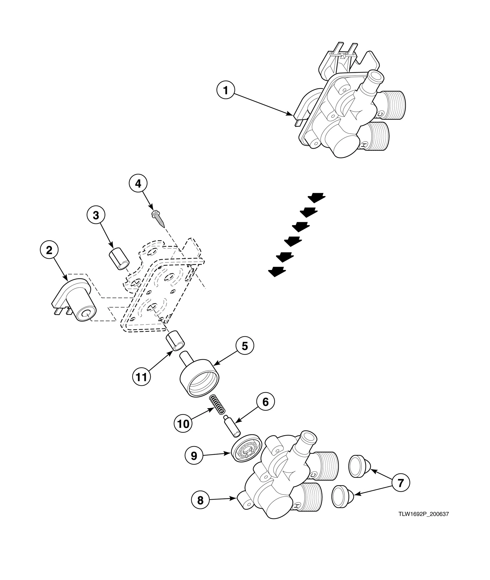 Mixing Valve Assembly (Drawing 2 of 2) (Dole or Eaton Company)