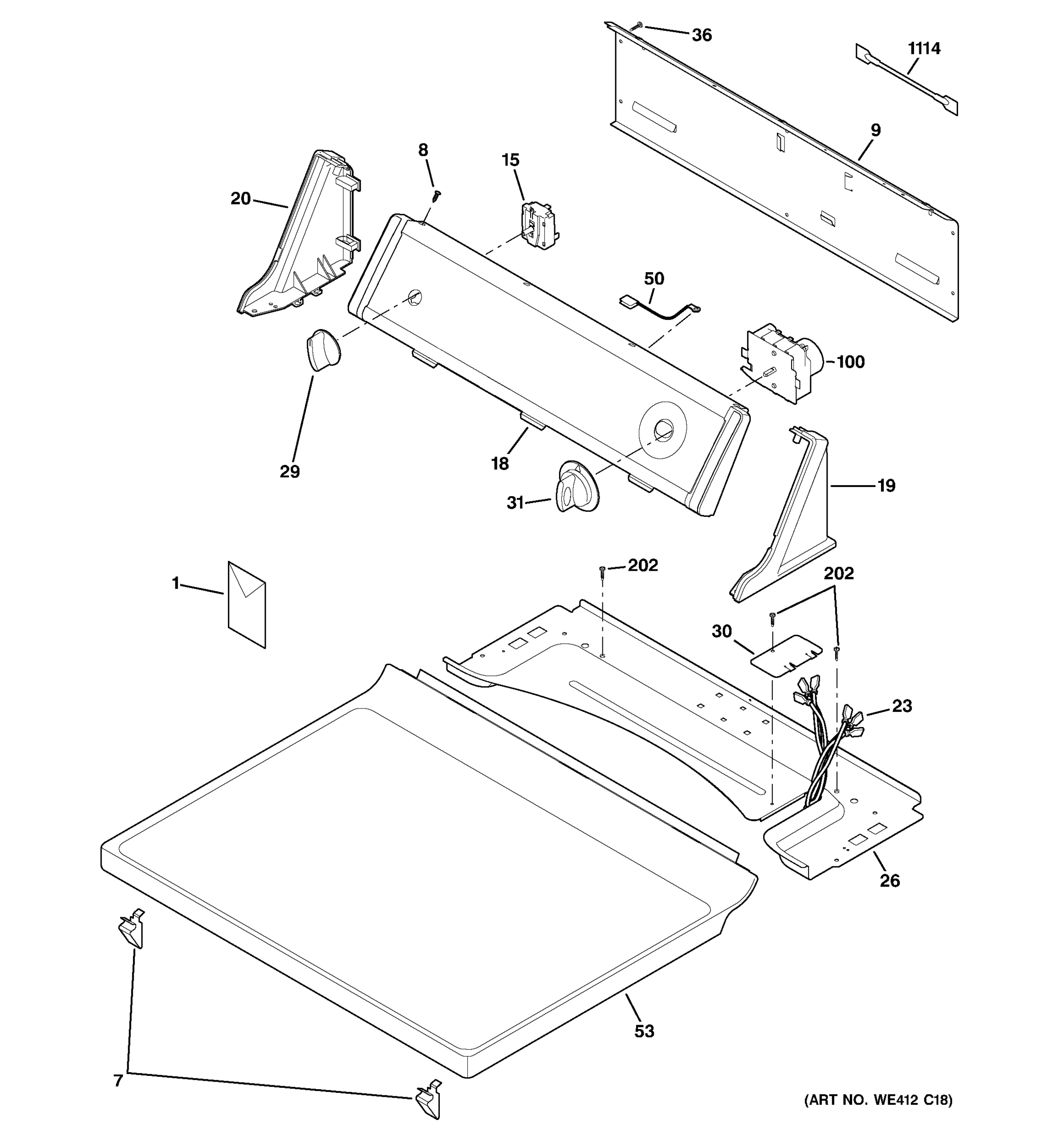 CONTROLS & TOP PANEL