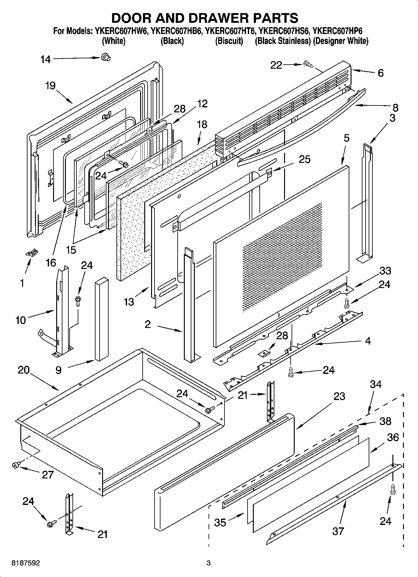 02 - DOOR AND DRAWER PARTS
