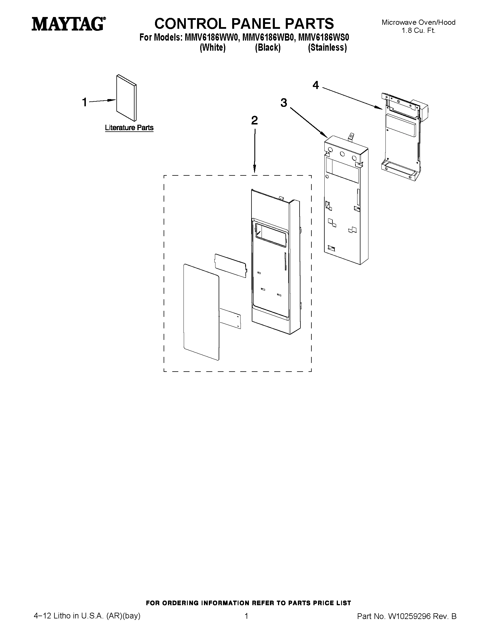 01 - CONTROL PANEL PARTS