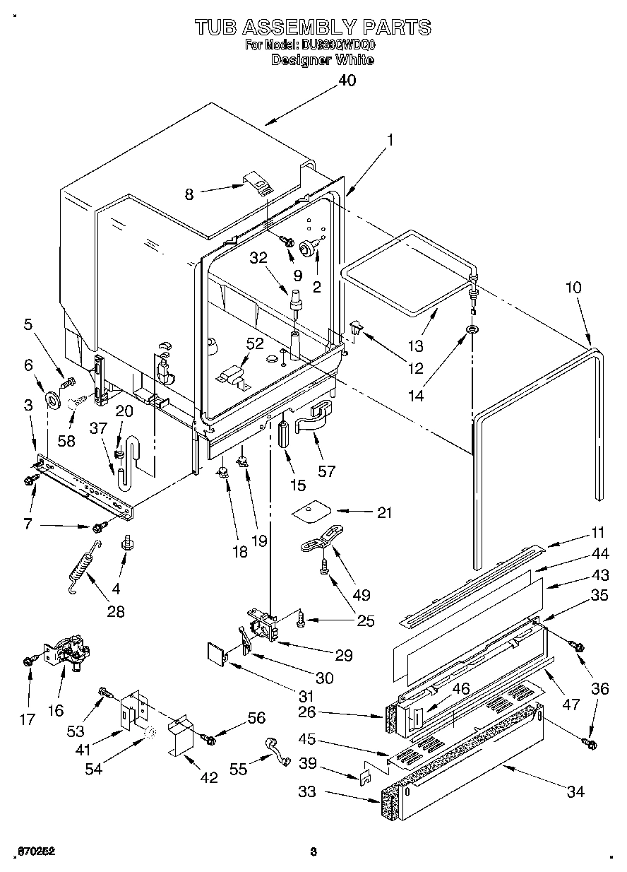 03 - TUB ASSEMBLY
