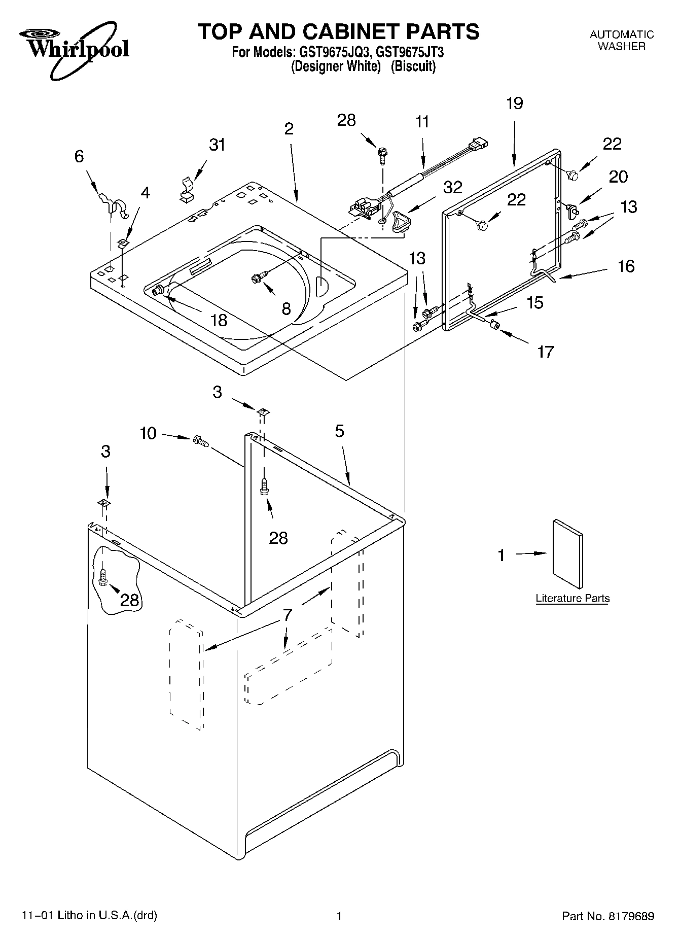 01 - TOP AND CABINET, LITERATURE