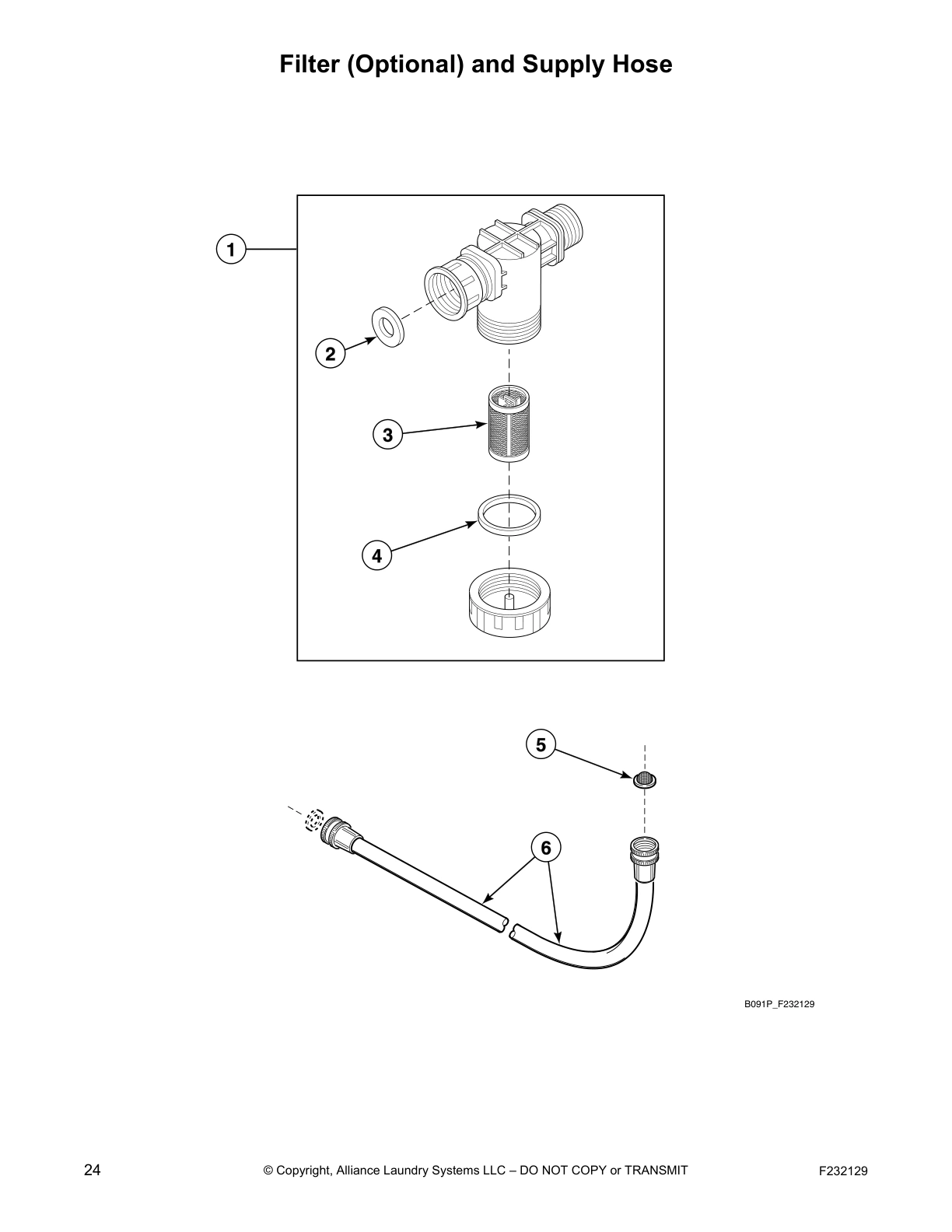 Filter (Optional) and Supply Hose