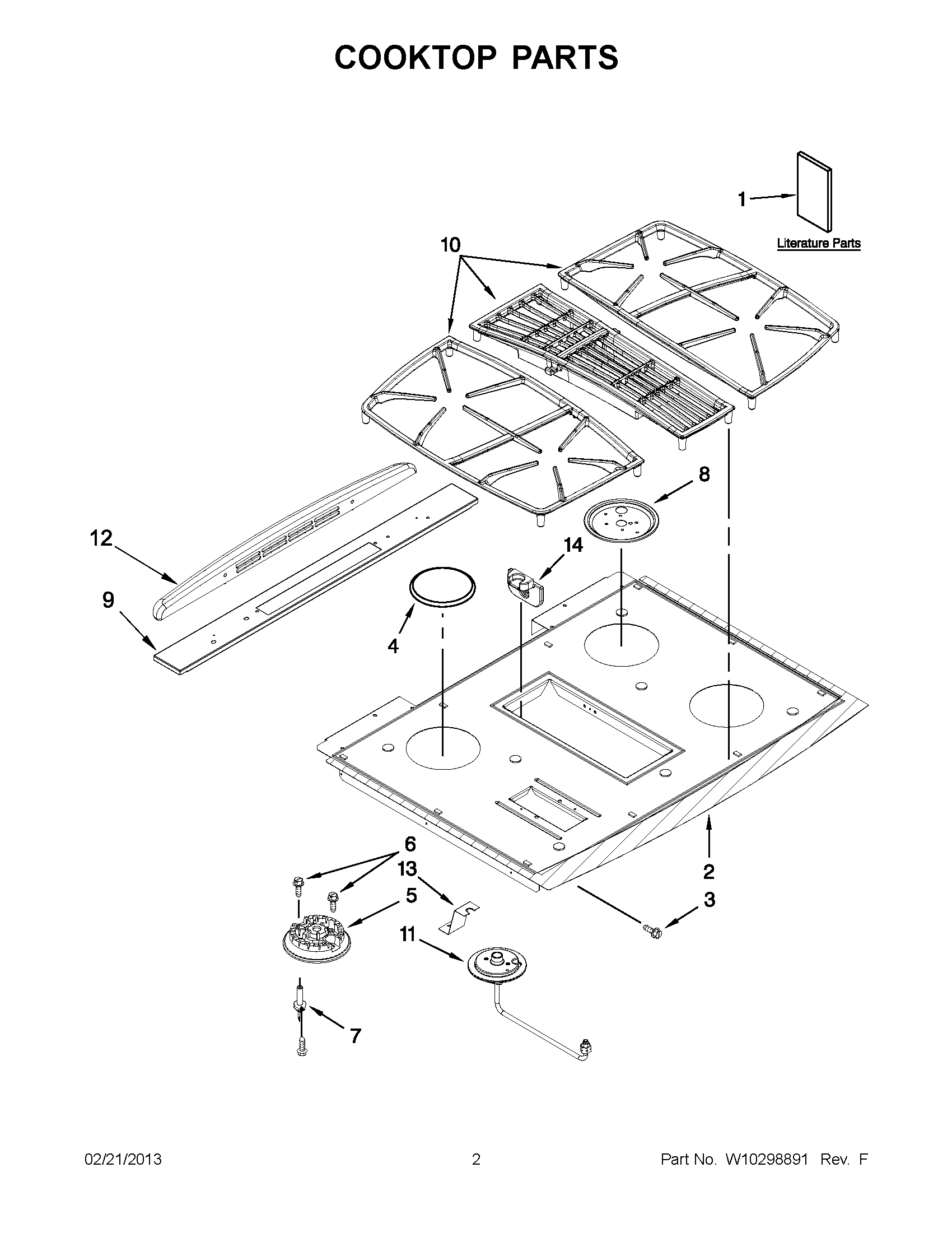 01 - COOKTOP PARTS