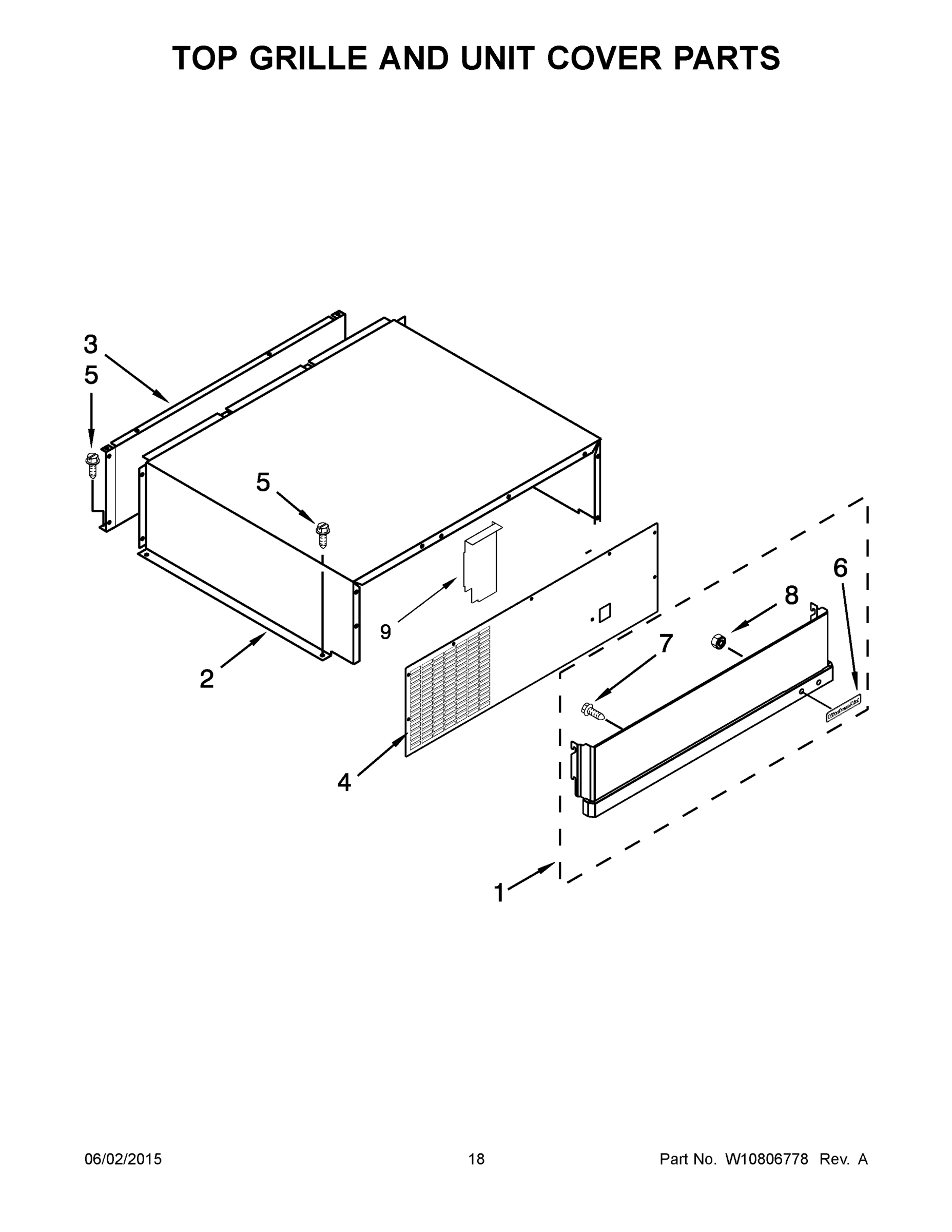 10 - TOP GRILLE AND UNIT COVER PARTS