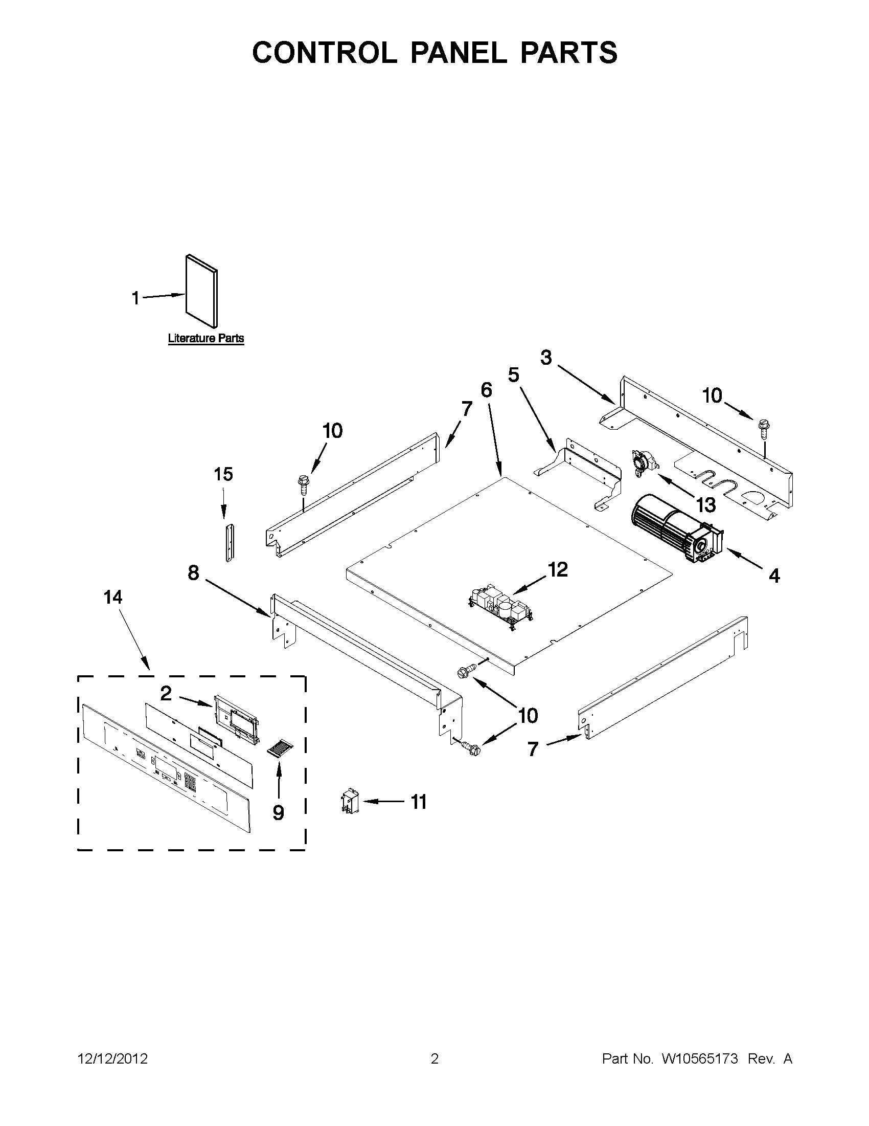 01 - CONTROL PANEL PARTS
