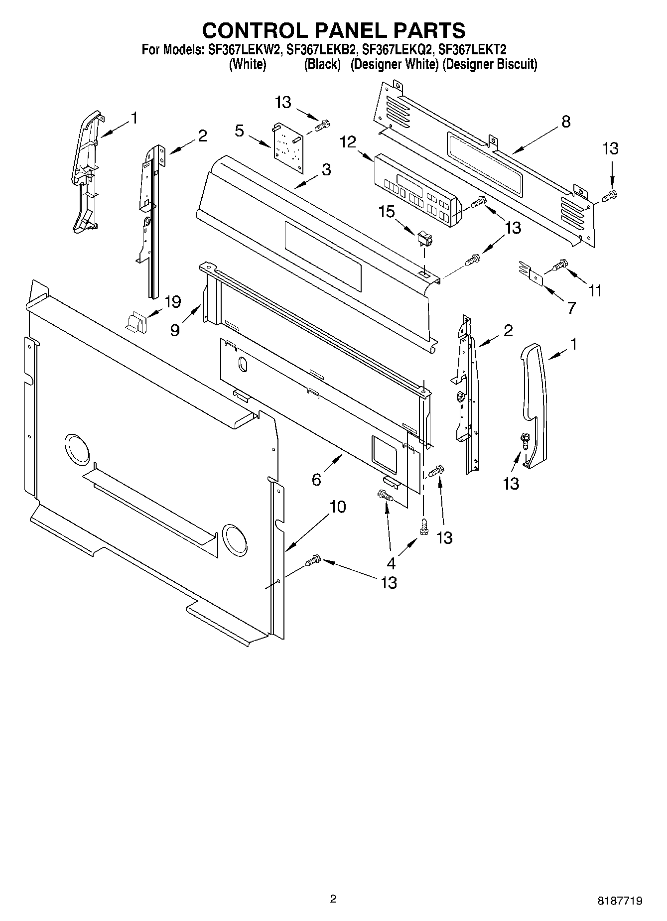 02 - CONTROL PANEL PARTS