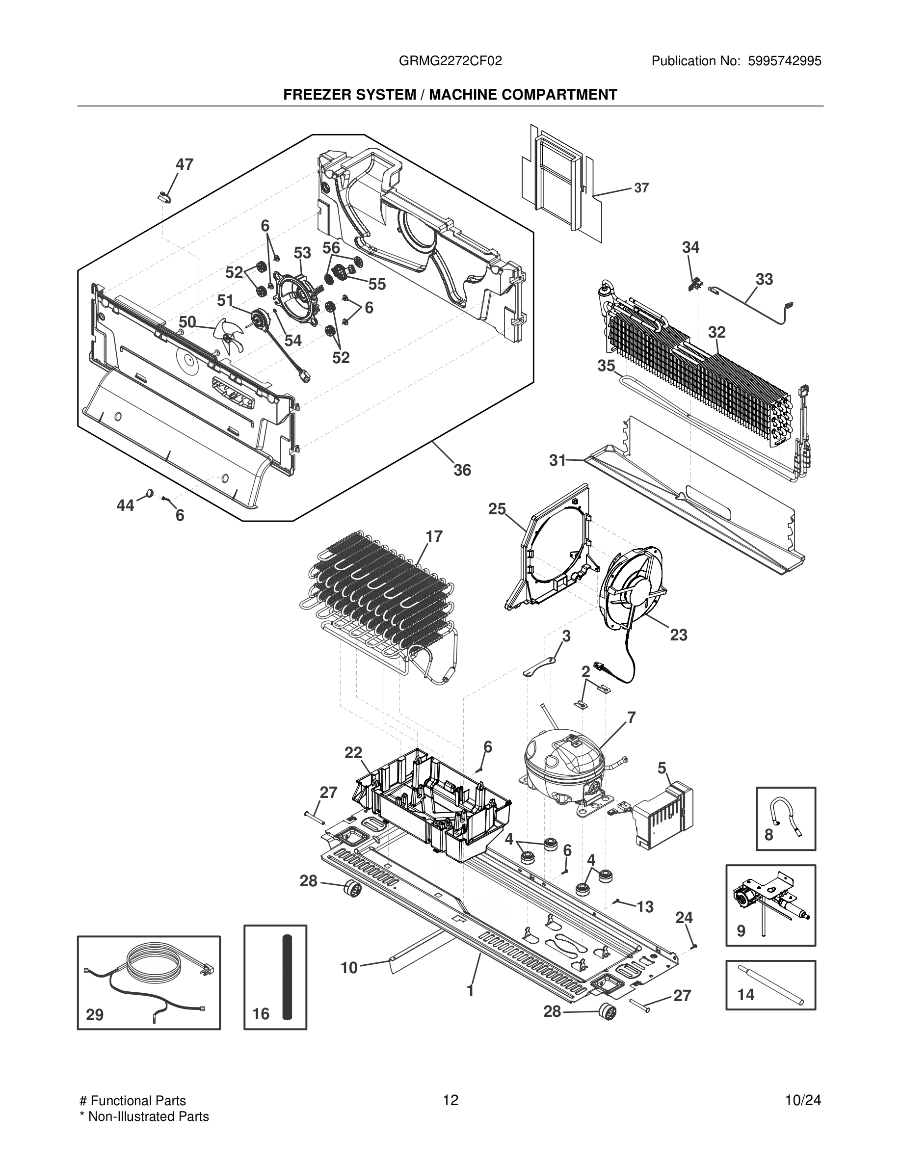 13 - FREEZER SYSTEM / MACHINE COMPARTMENT