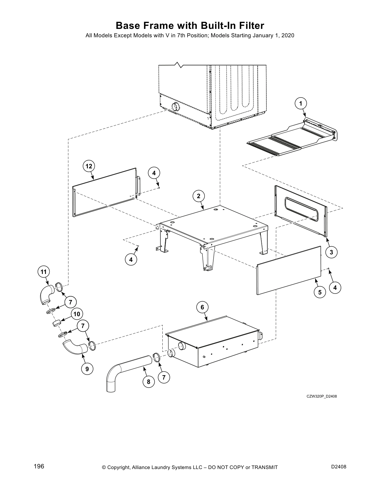 Base Frame with Built-In Filter