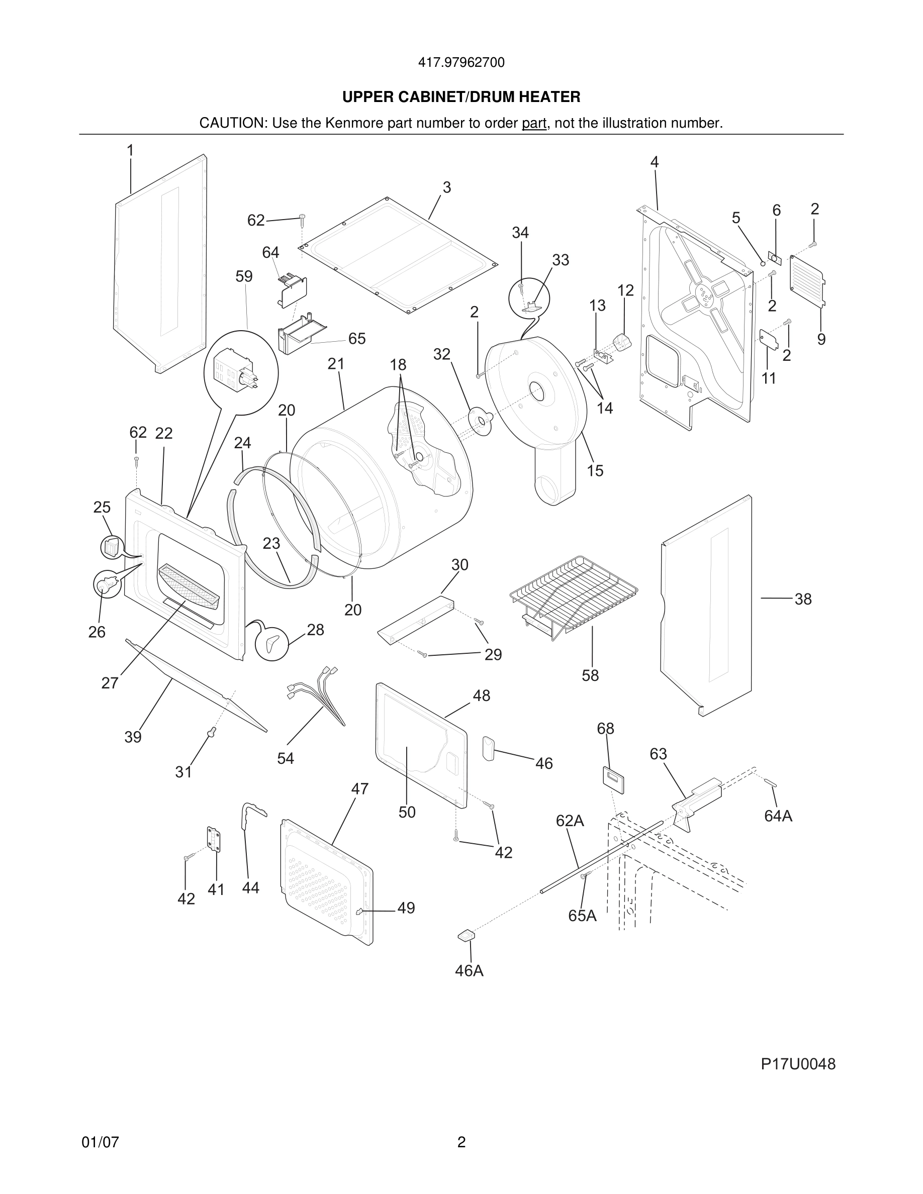 03 - UPPER CABINET/DRUM HEATER