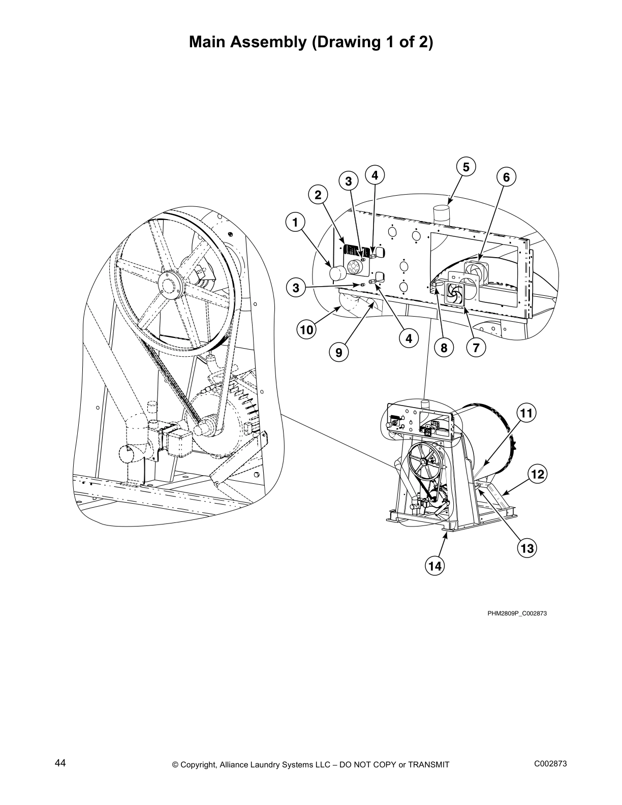 Main Assembly (Drawing 1 of 2)
