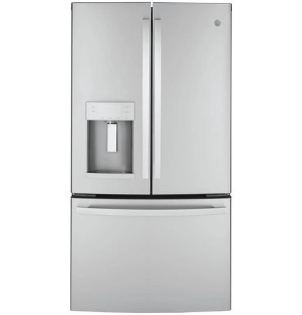 GYE22GYNFS GE Refrigerator Energy Star 22.1 Cu. Ft. Counter Depth Fingerprint Resistant French Door