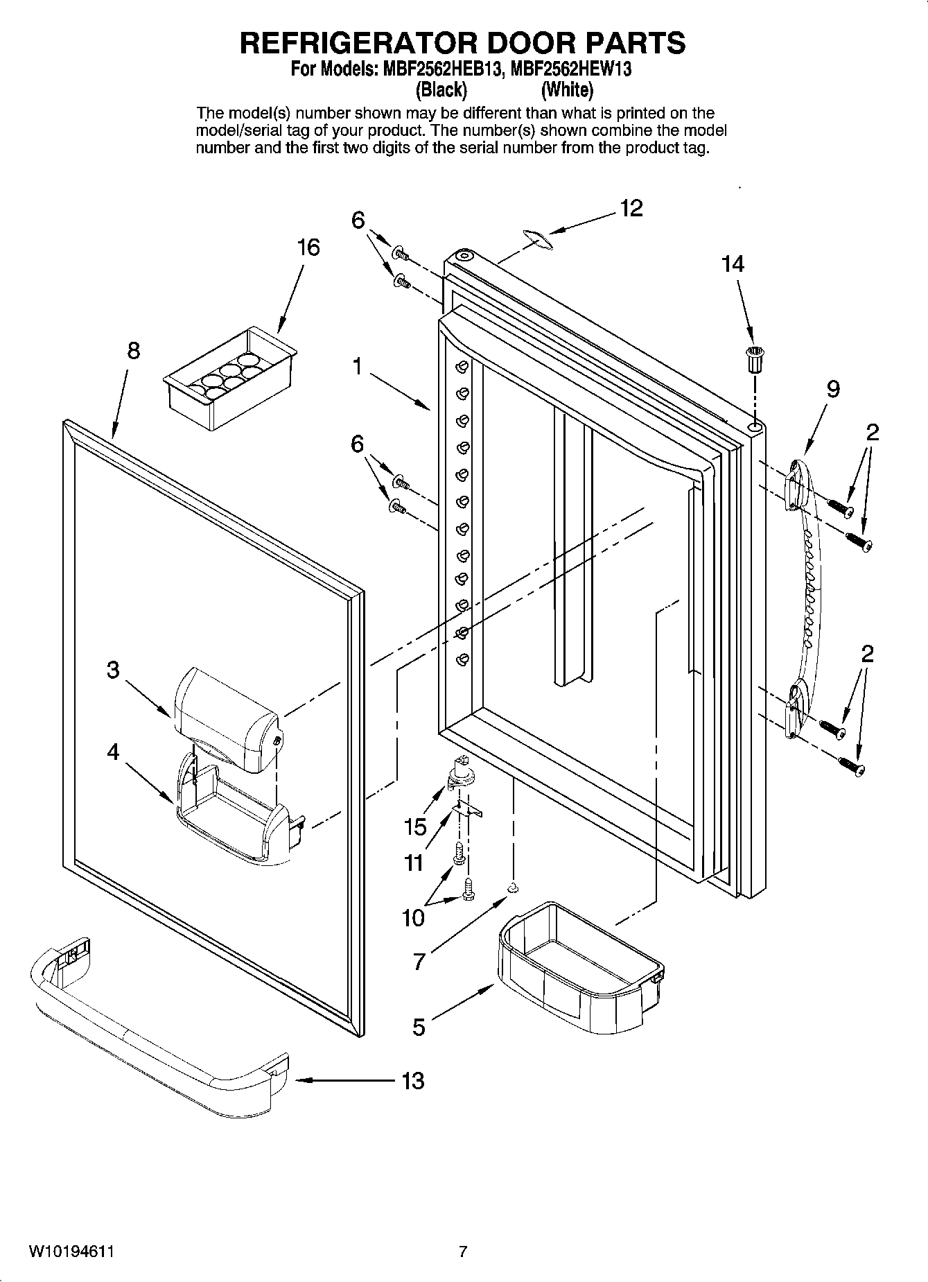 05 - REFRIGERATOR DOOR PARTS
