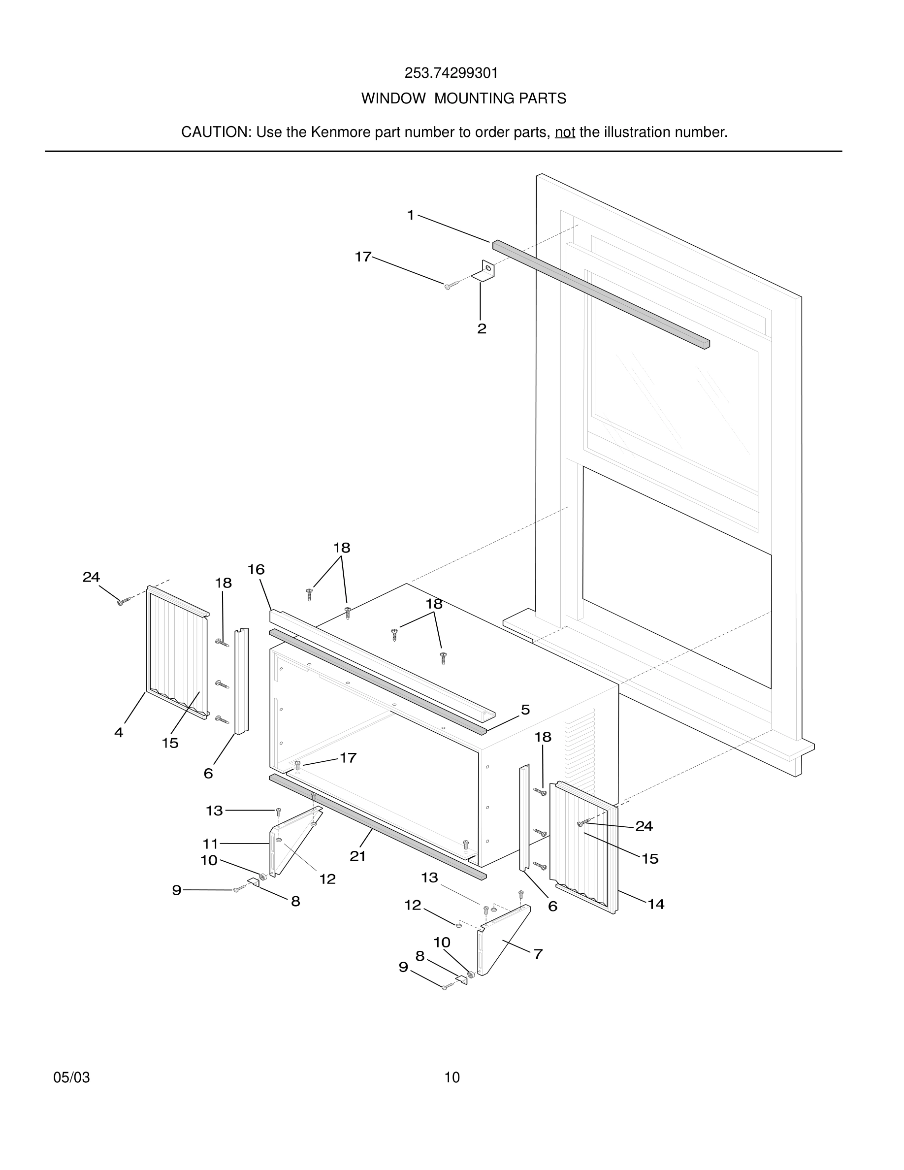 11 - WINDOW MOUNTING PARTS