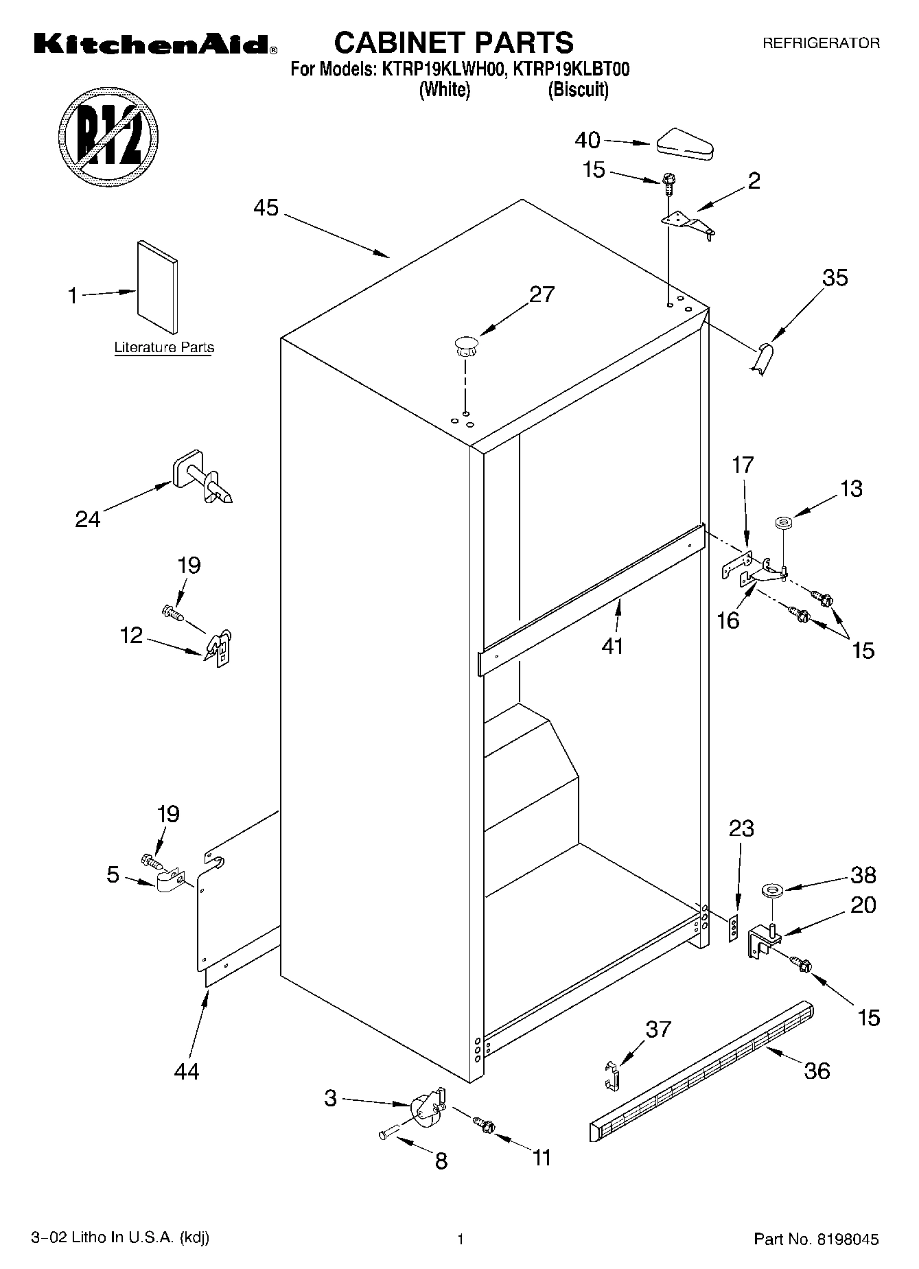 01 - CABINET, LITERATURE