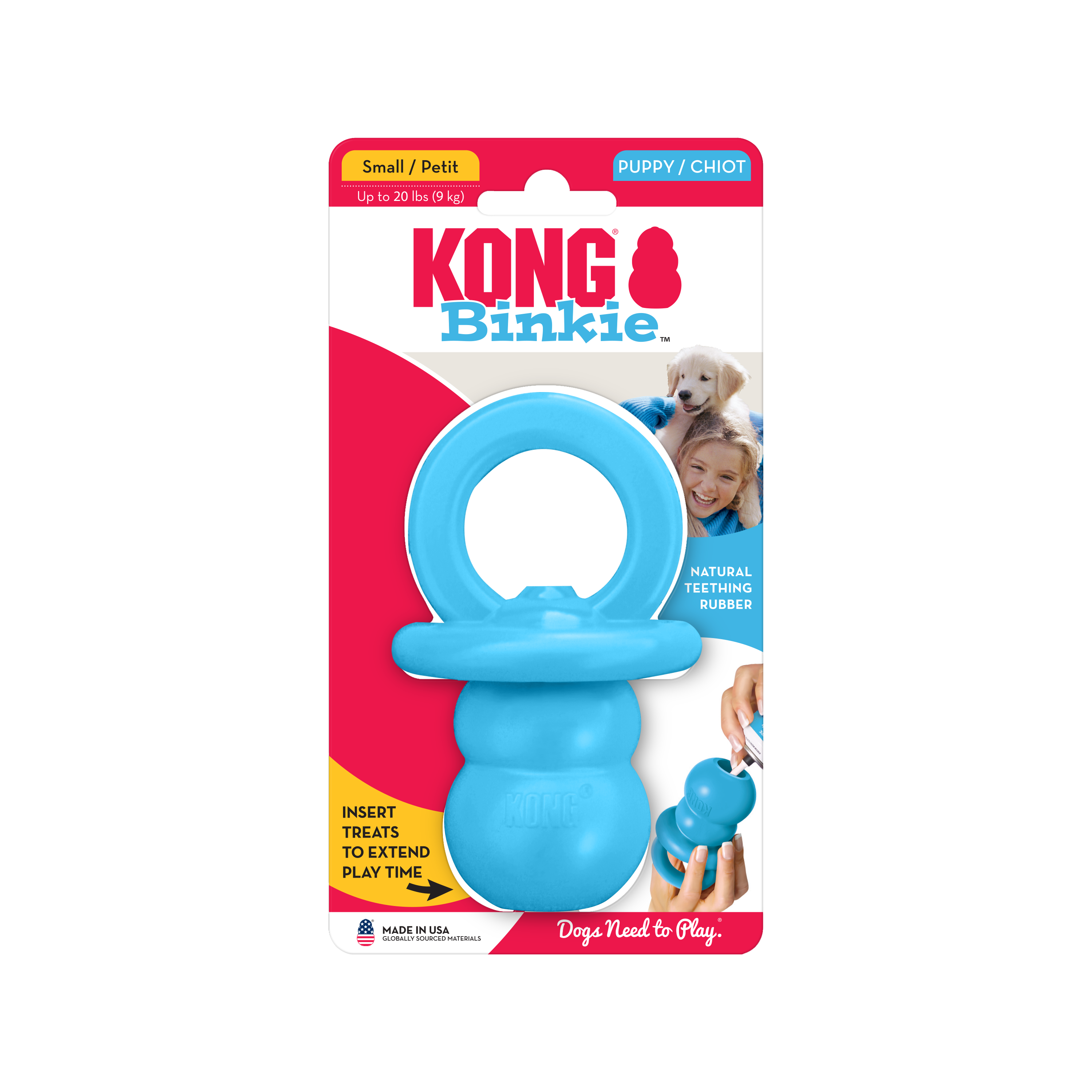 KONG Binkie Blue onpack product image