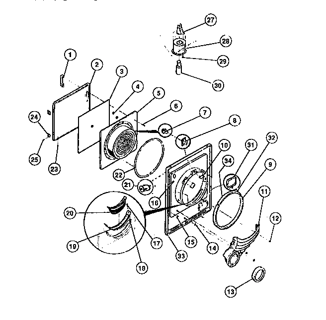 03 - DOOR, FRONT PANEL, LINT FILTER