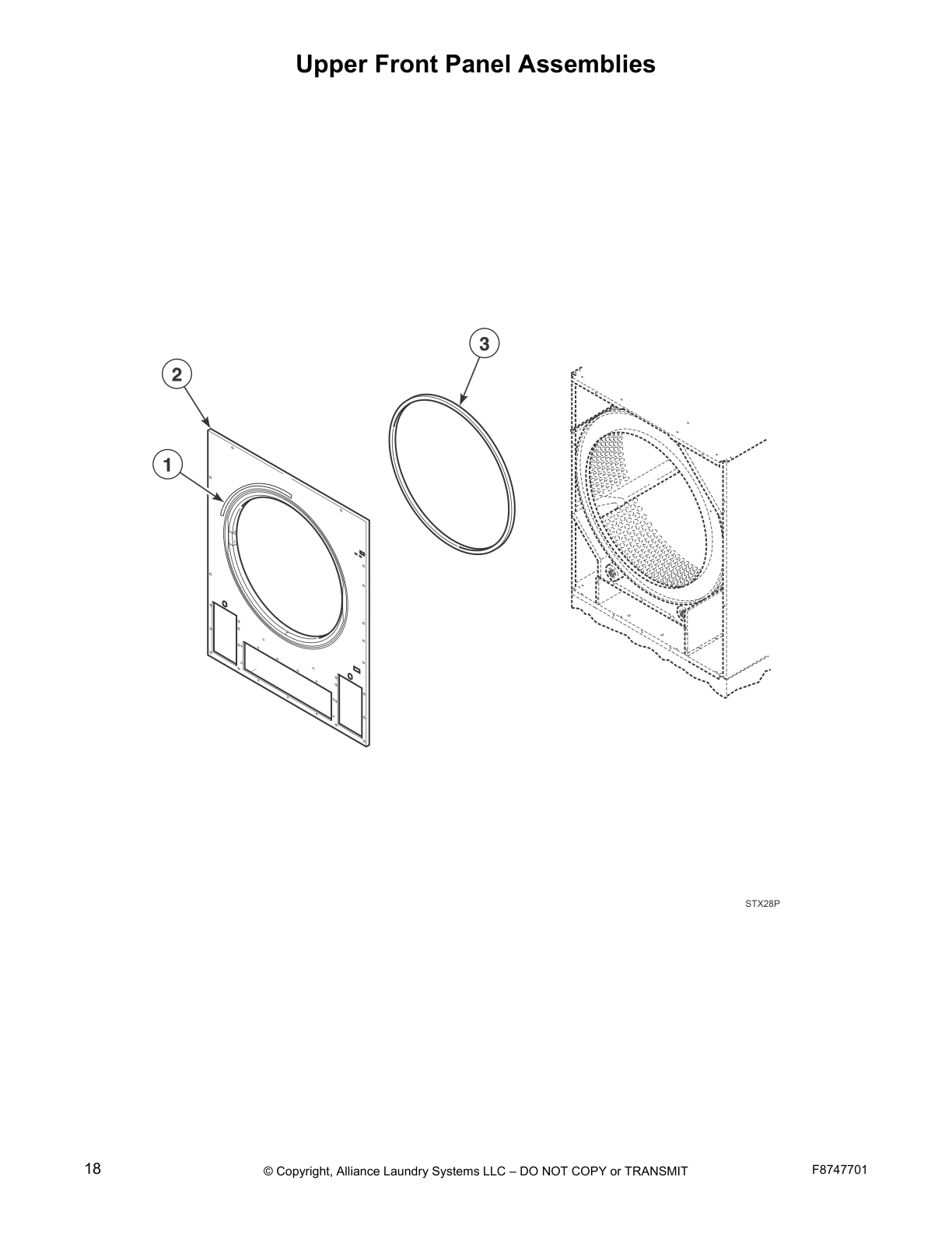 Upper Front Panel Assemblies