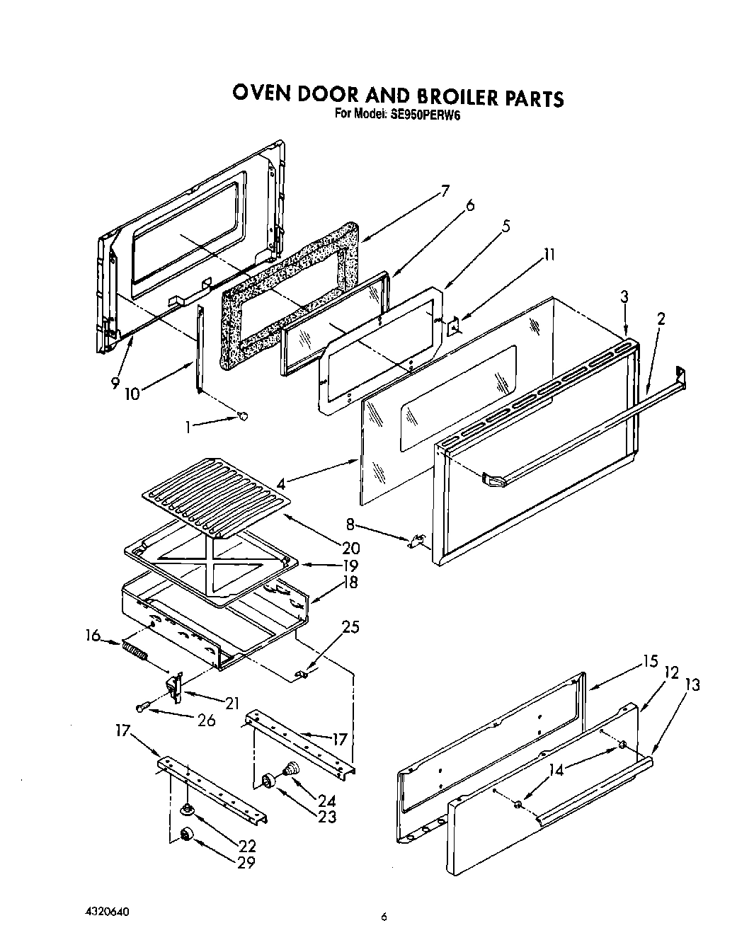 05 - OVEN DOOR AND BROILER