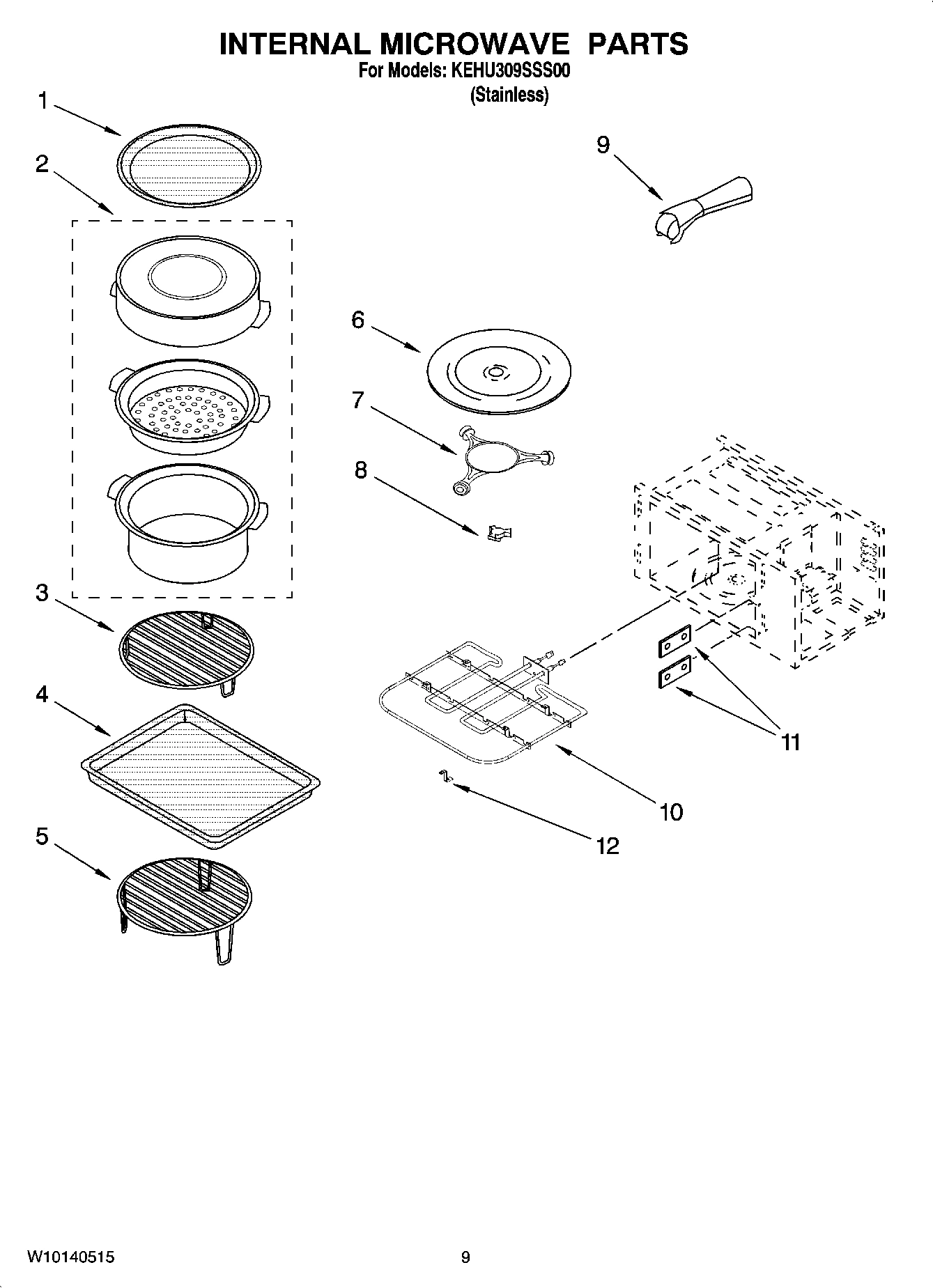 07 - INTERNAL MICROWAVE PARTS