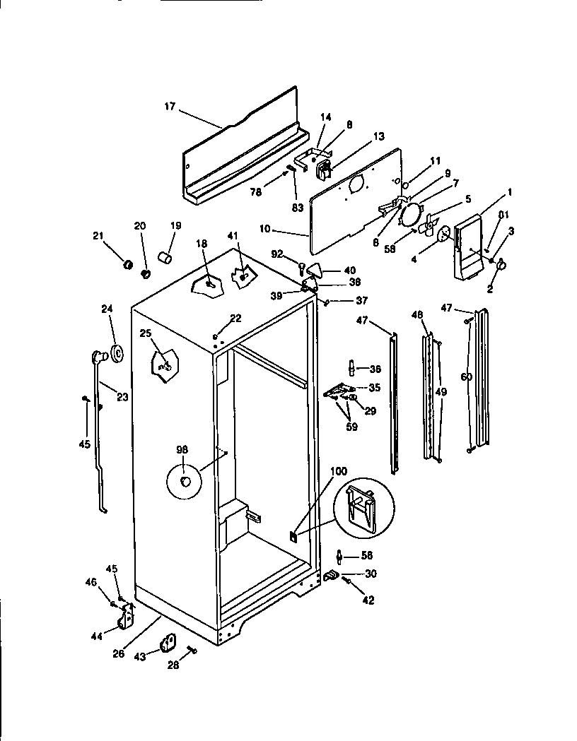 04 - CABINET W/ FAN ASSEMBLY