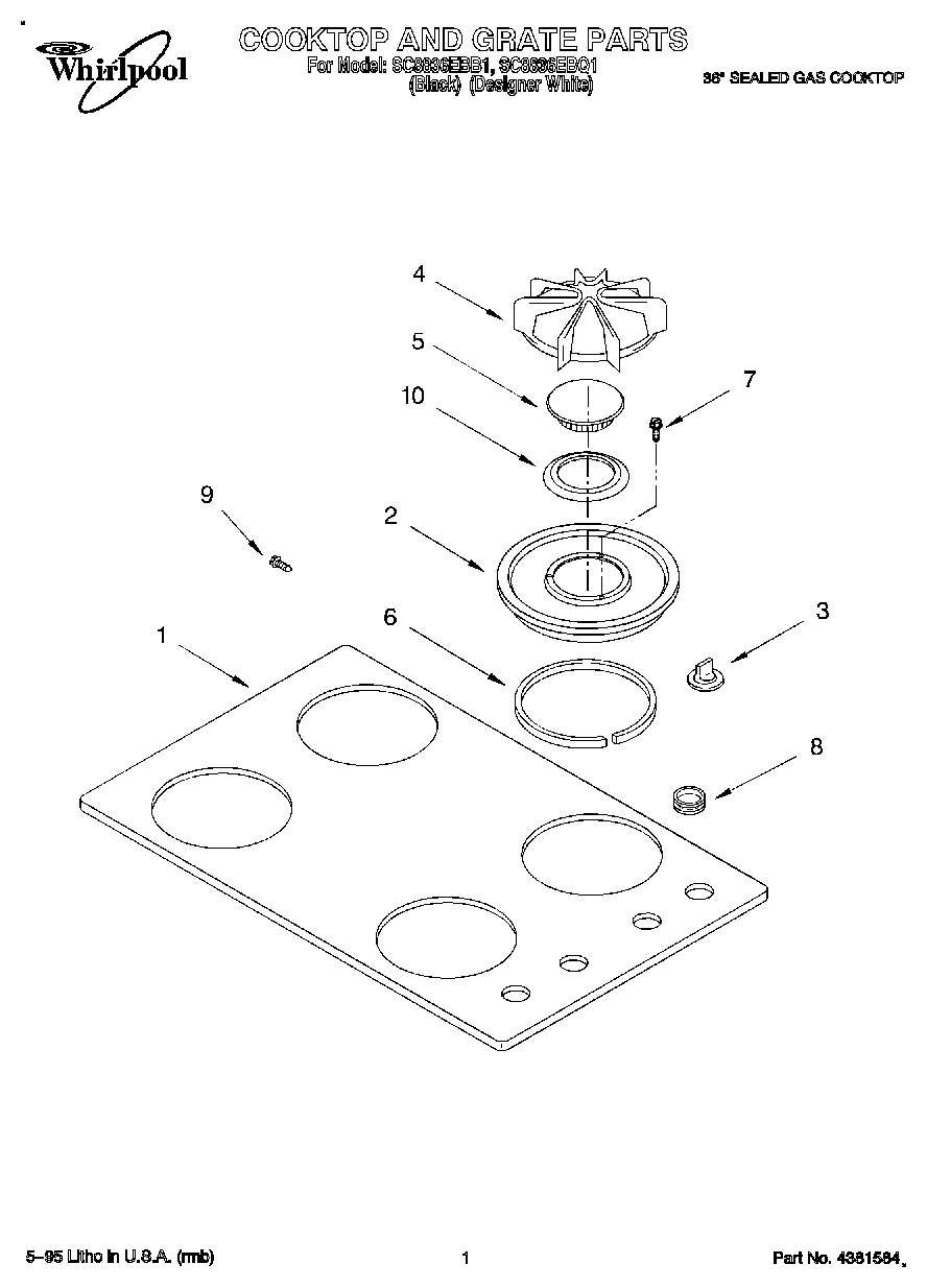 01 - COOKTOP AND GRATE