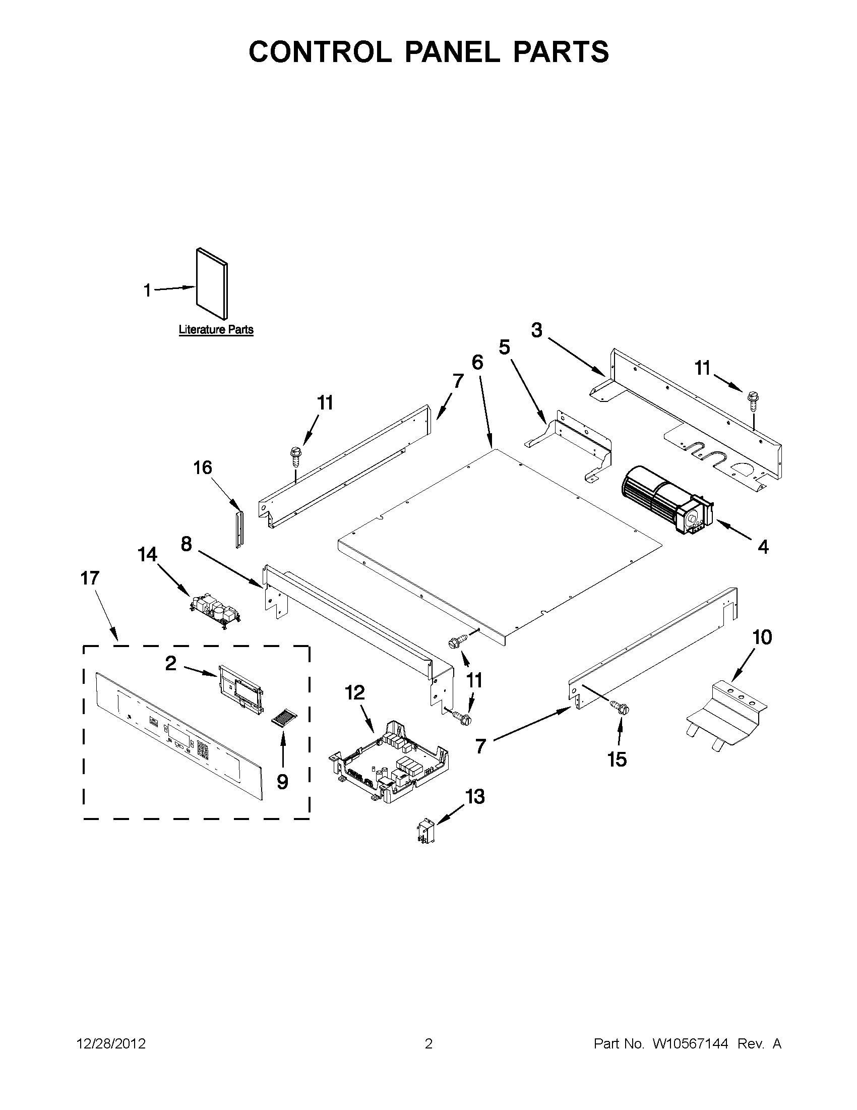 01 - CONTROL PANEL PARTS