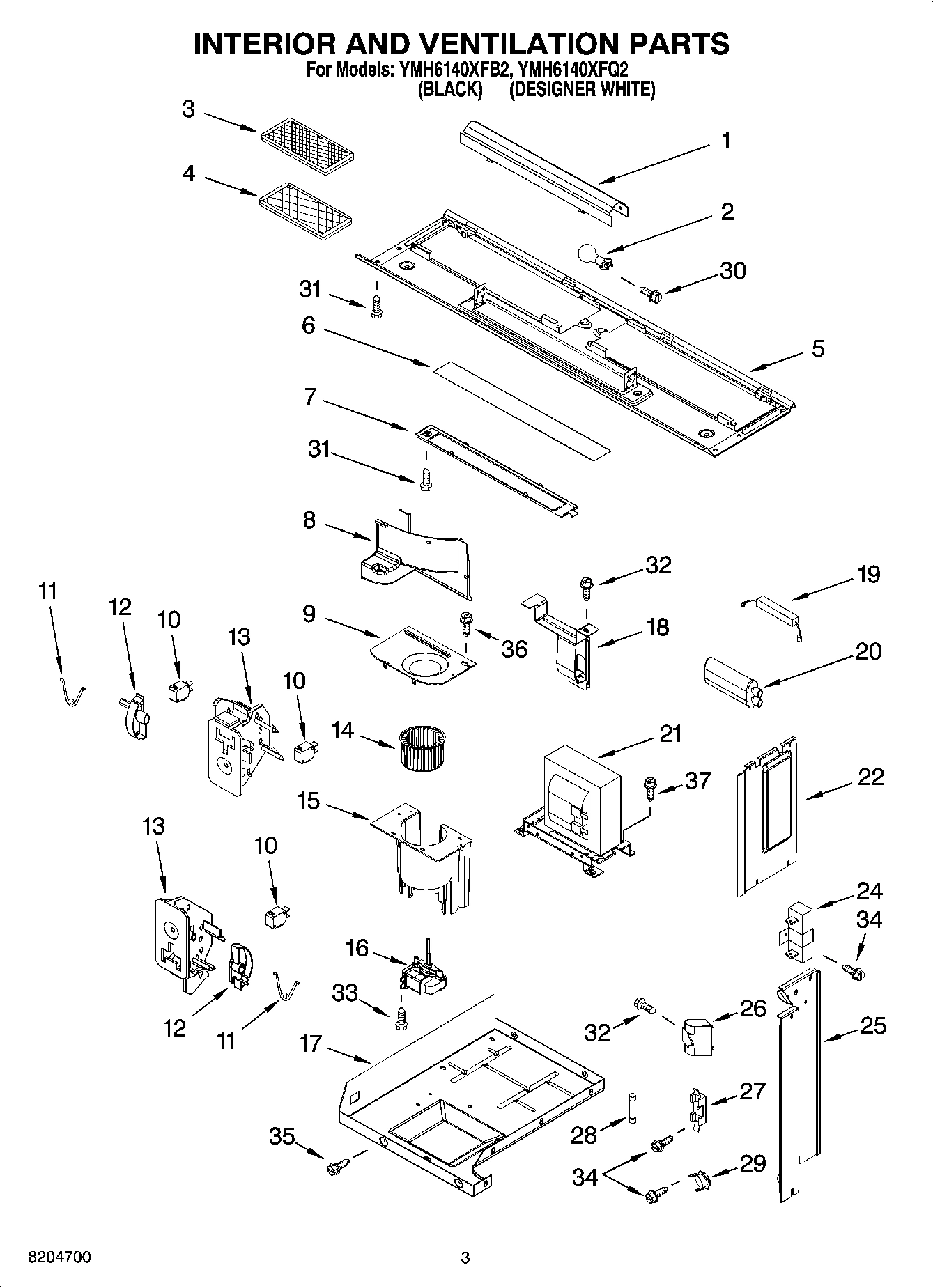 03 - INTERIOR AND VENTILATION PARTS