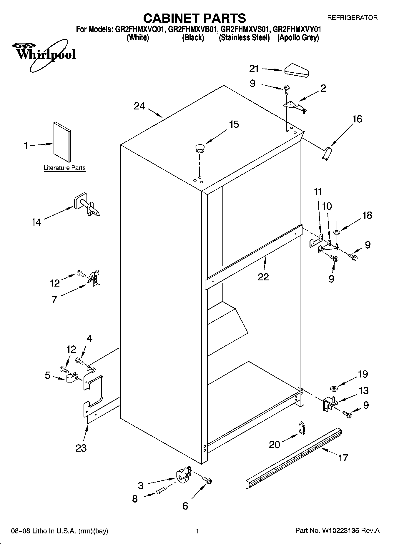 01 - CABINET PARTS