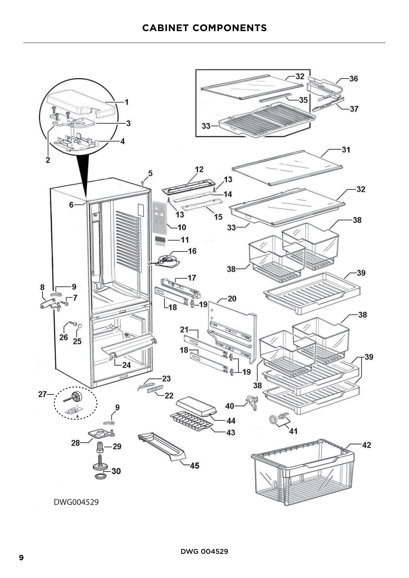 CABINET COMPONENTS
