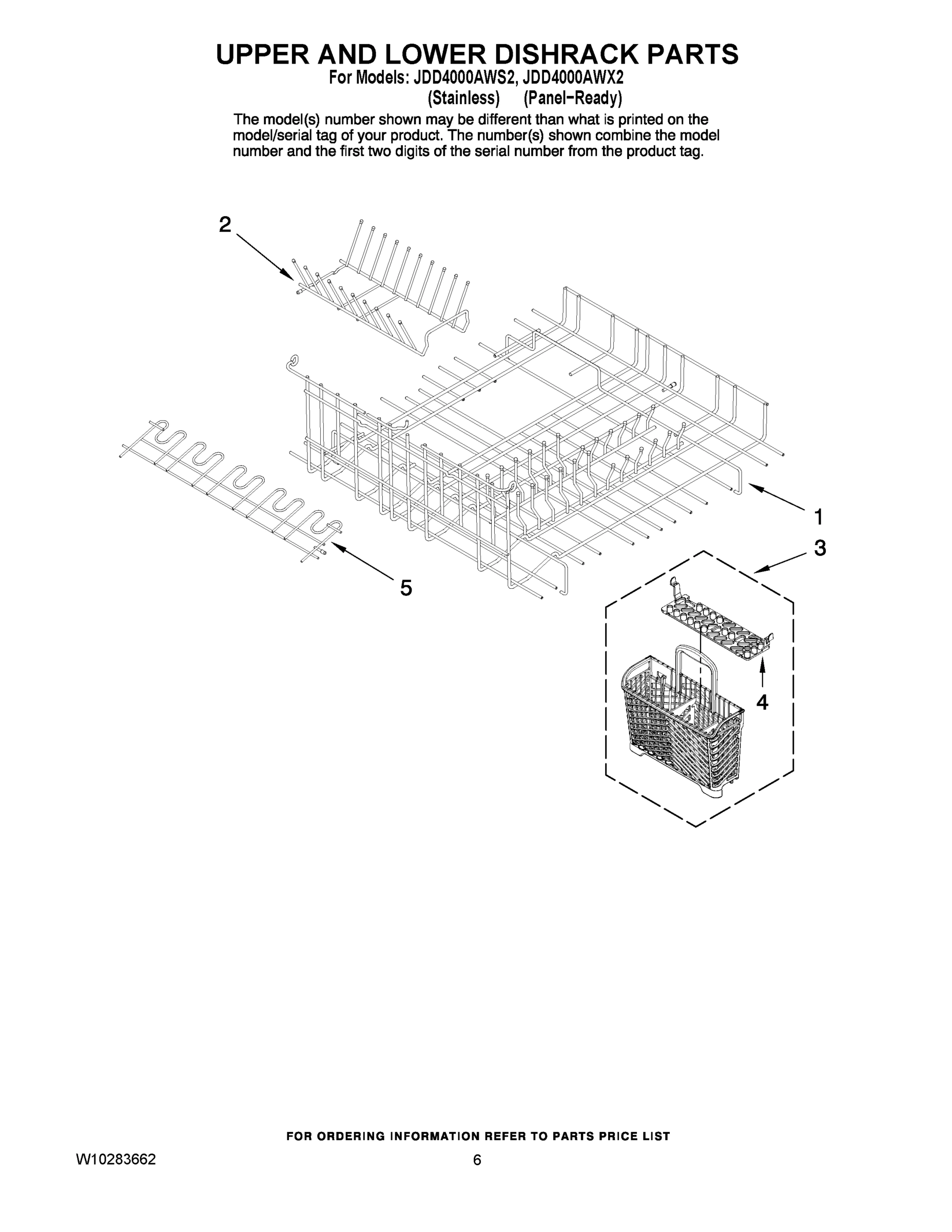 04 - UPPER AND LOWER DISHRACK PARTS