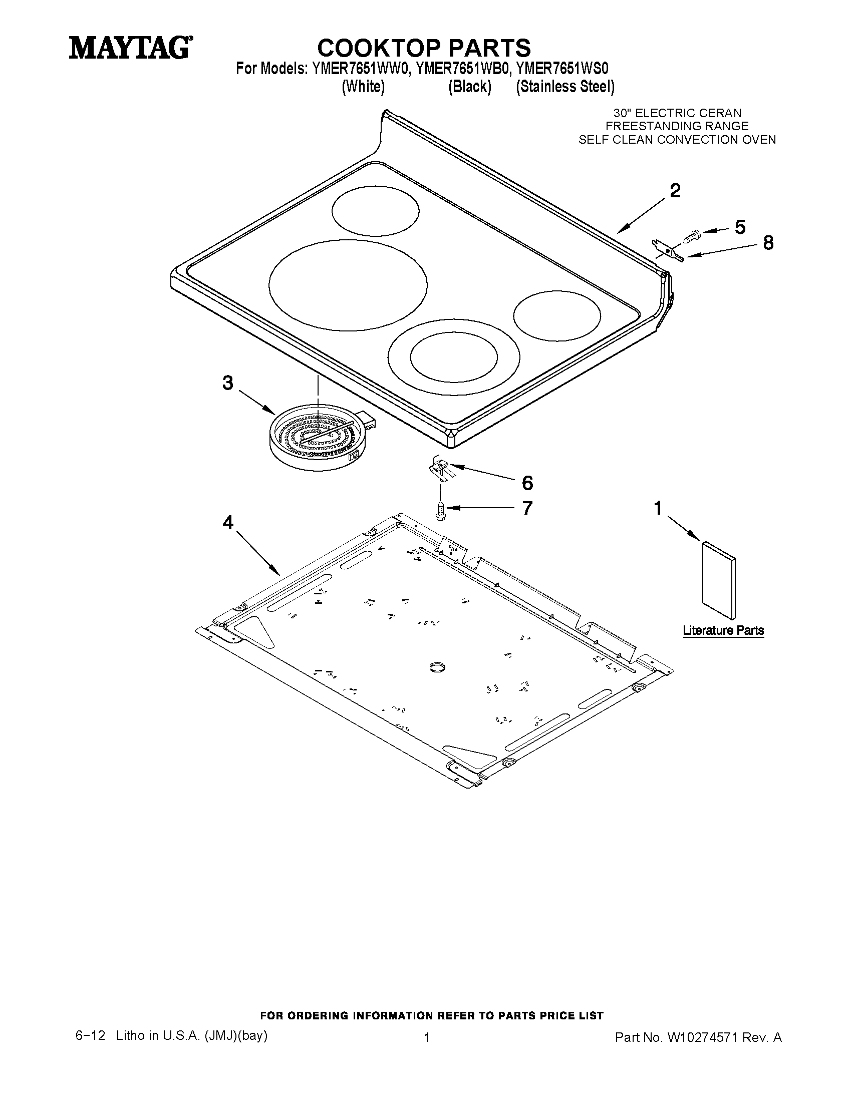 01 - COOKTOP PARTS