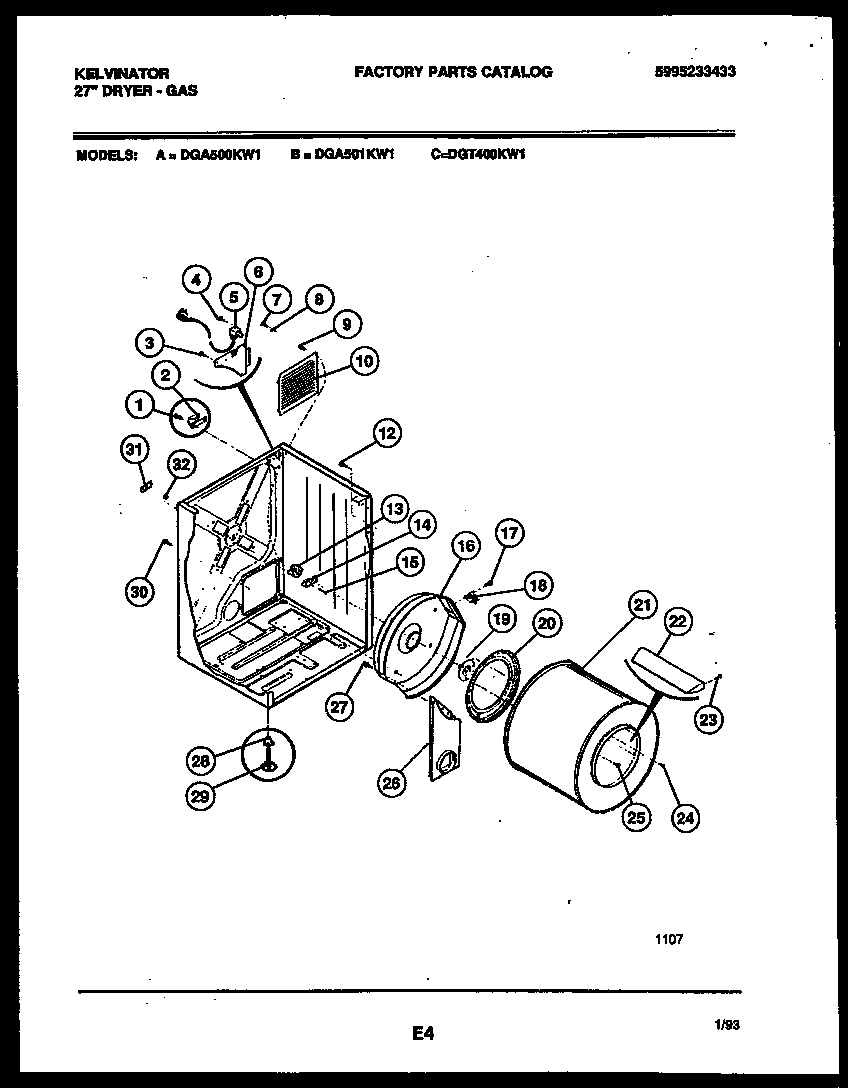 02 - CABINET AND COMPONENT PARTS