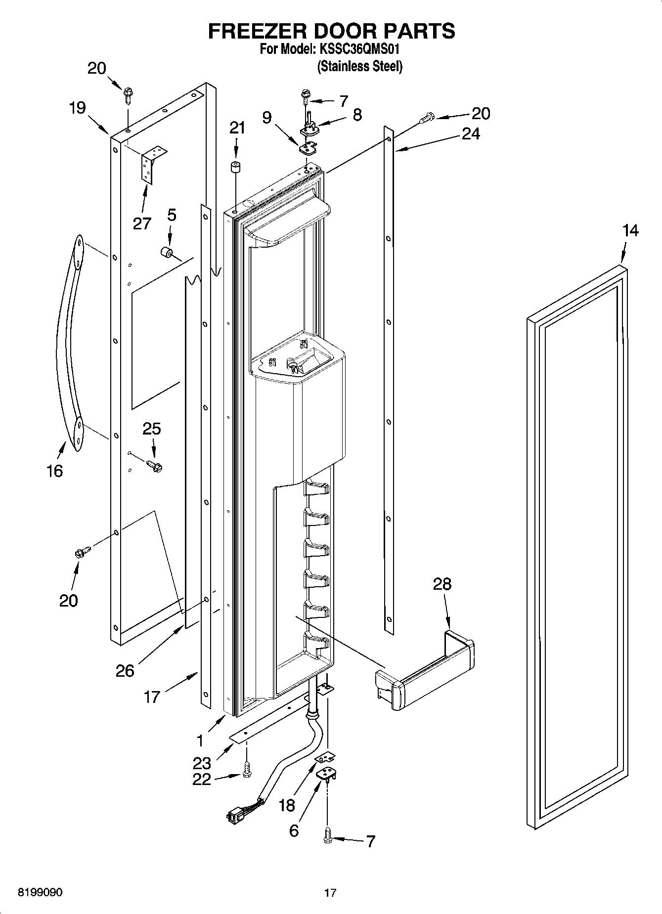 11 - FREEZER DOOR PARTS