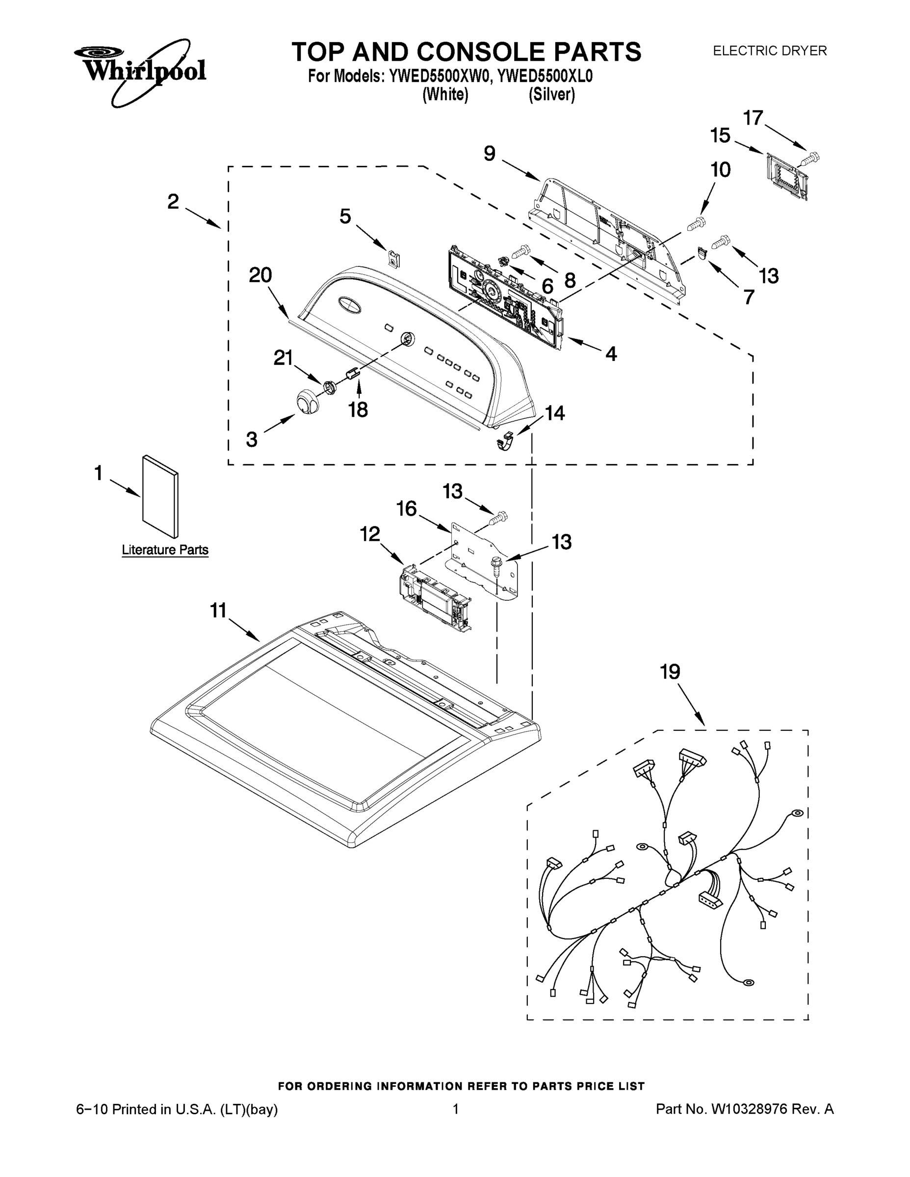 01 - TOP AND CONSOLE PARTS