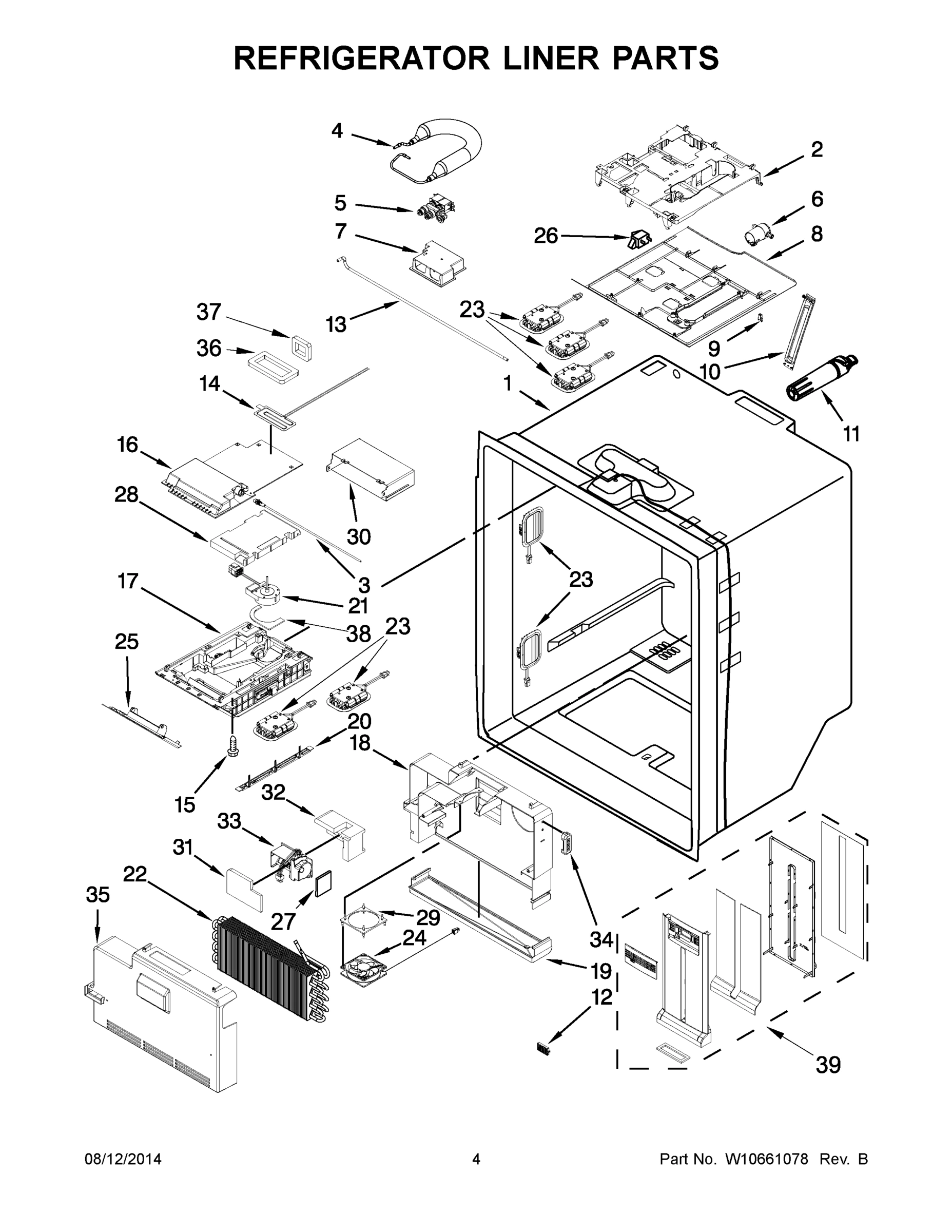03 - REFRIGERATOR LINER PARTS