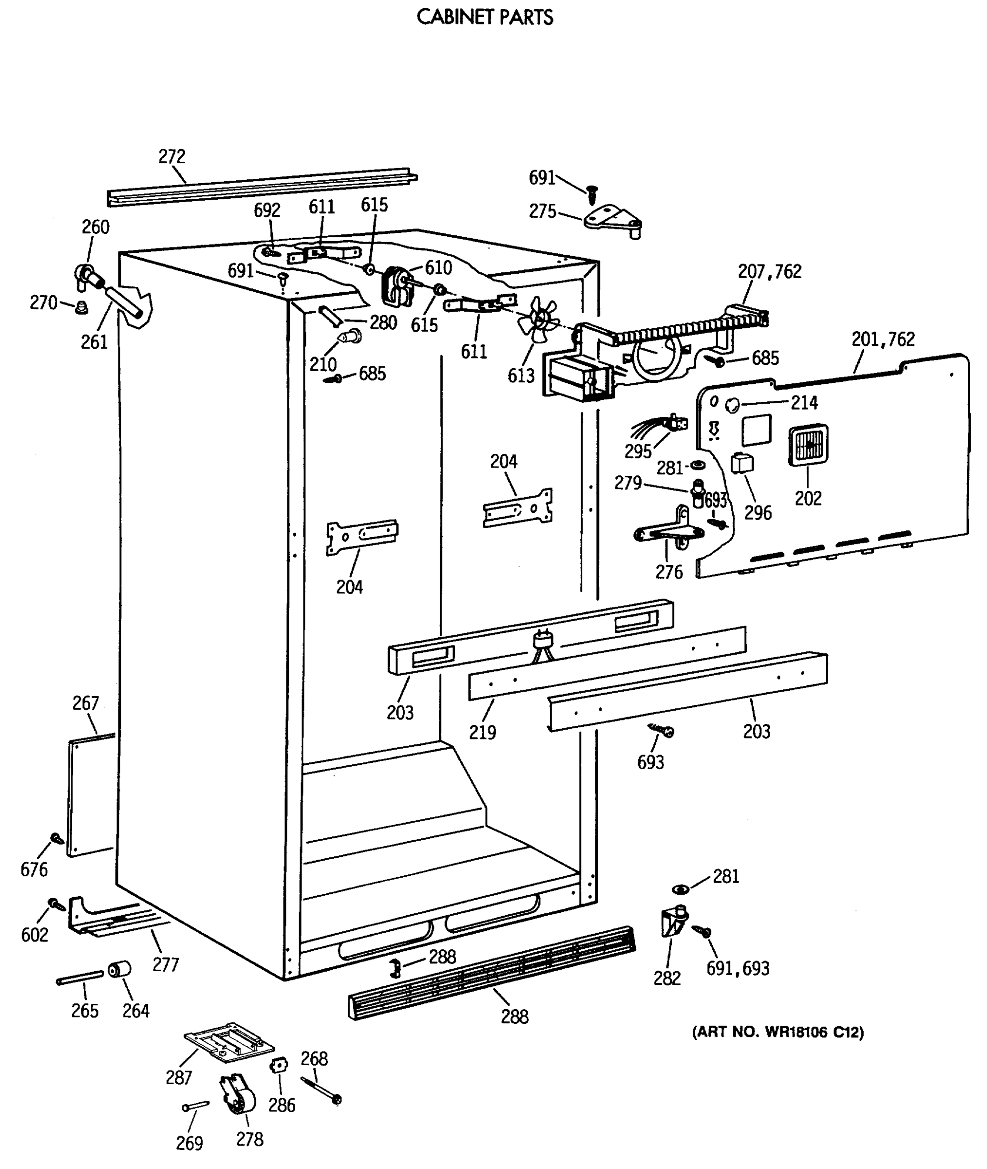 CABINET PARTS