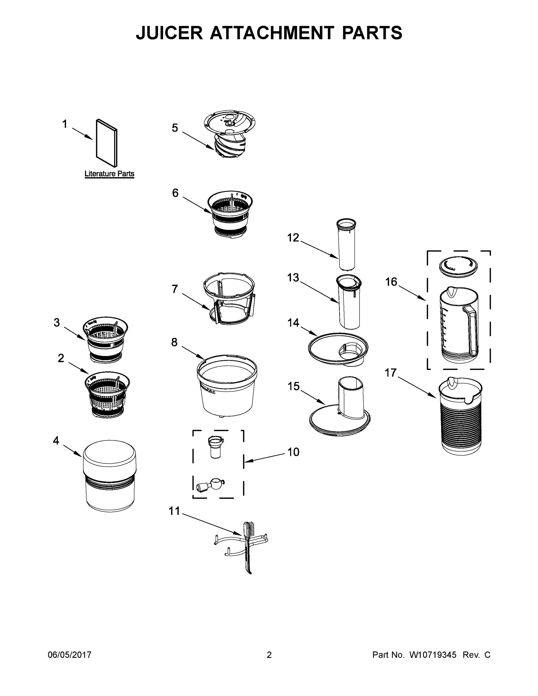 02 - JUICER ATTACHMENT PARTS