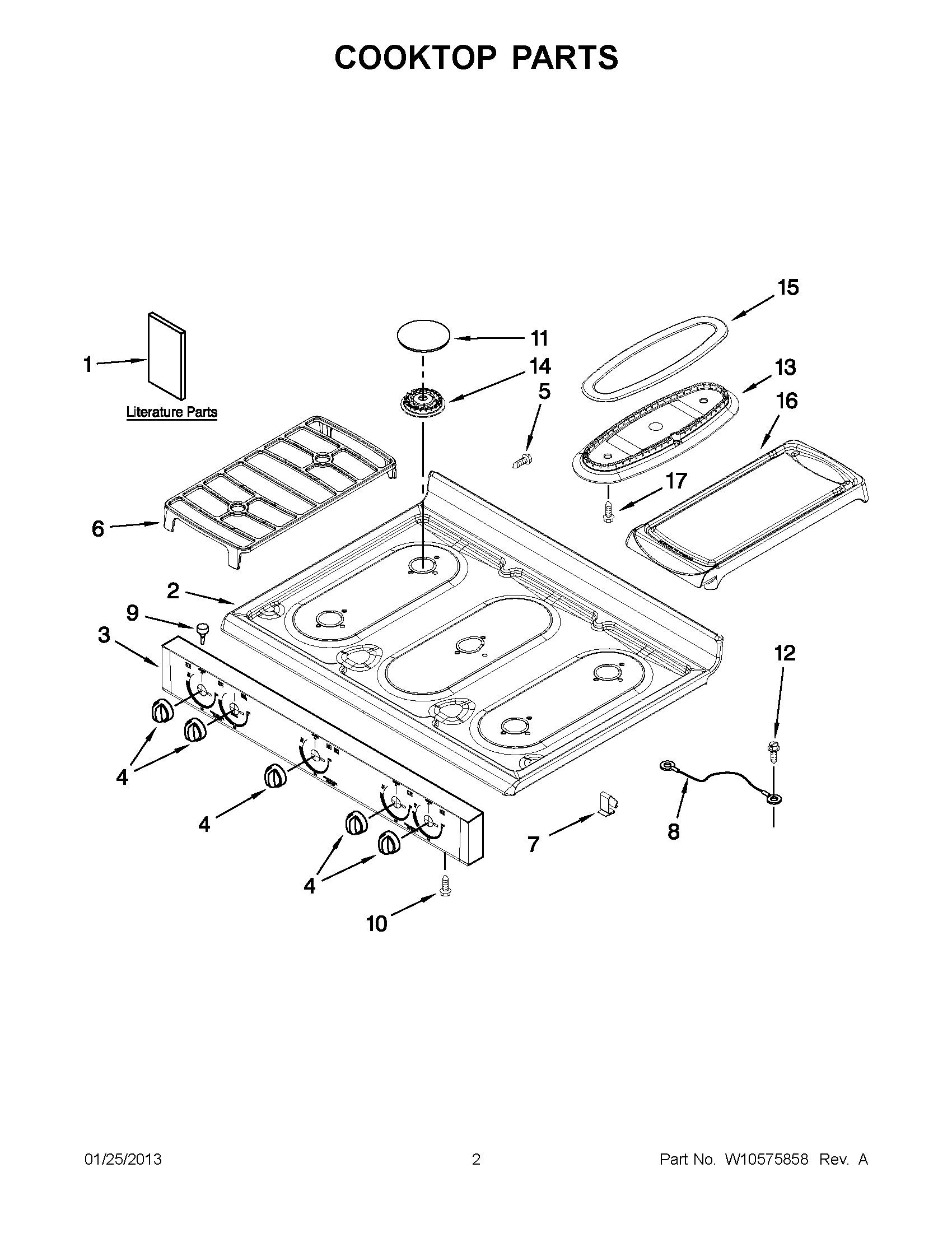 01 - COOKTOP PARTS