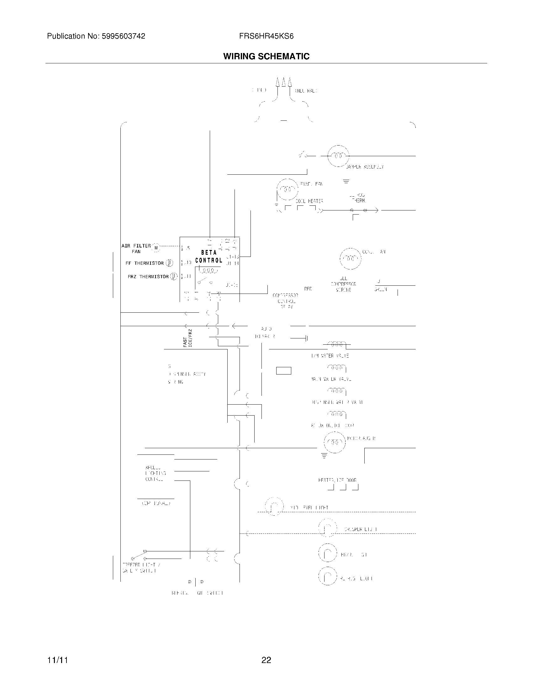 22 - WIRING SCHEMATIC
