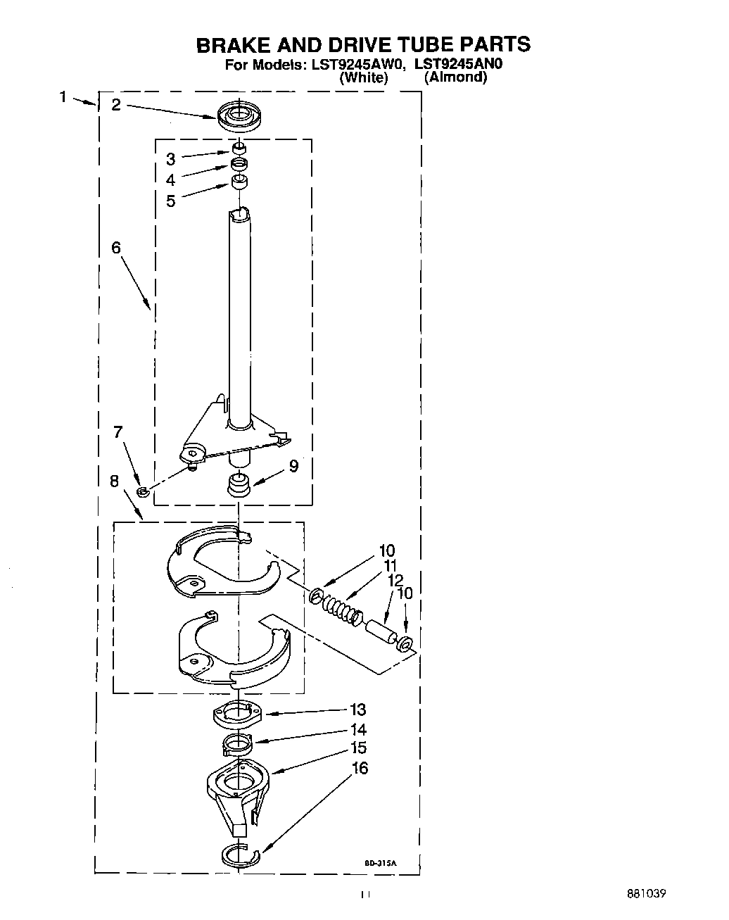 09 - BRAKE AND DRIVE TUBE