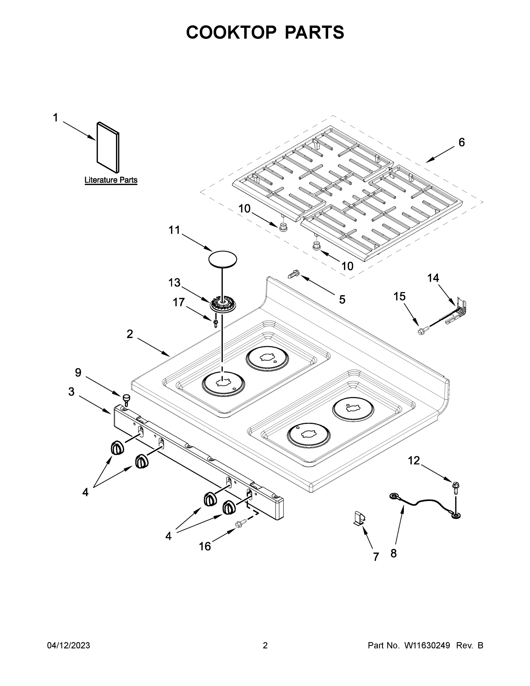 02 - COOKTOP PARTS