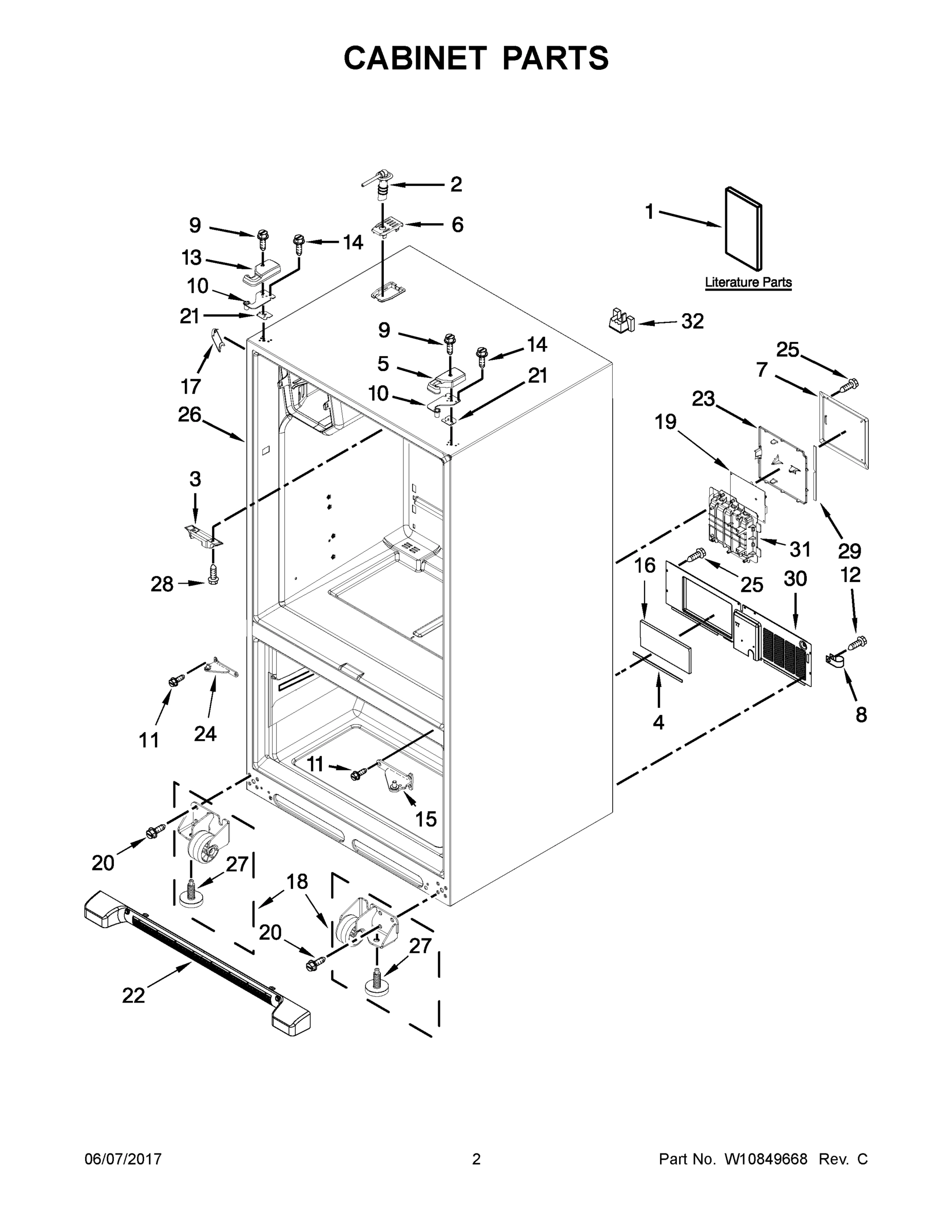 02 - CABINET PARTS