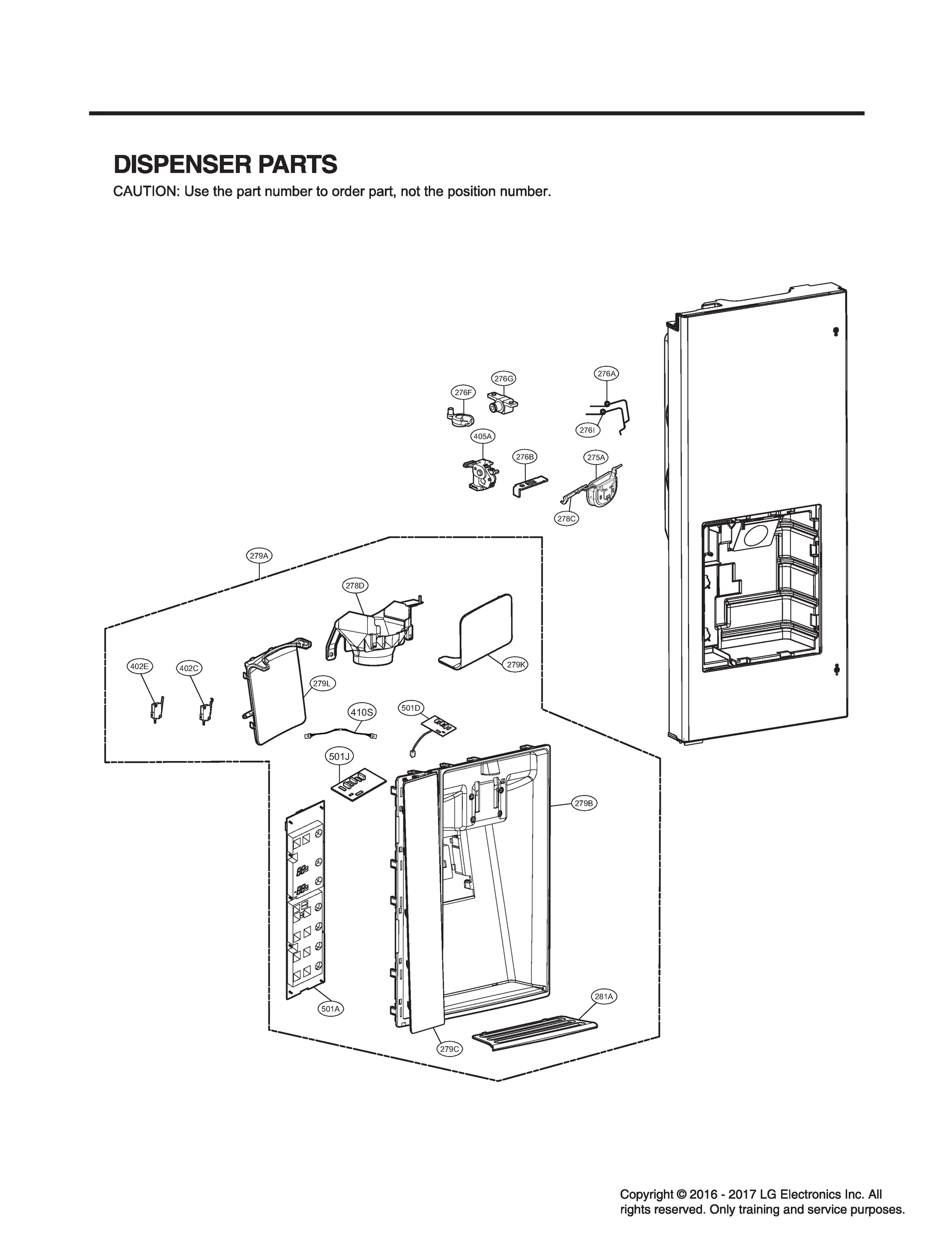 DISPENSER PARTS