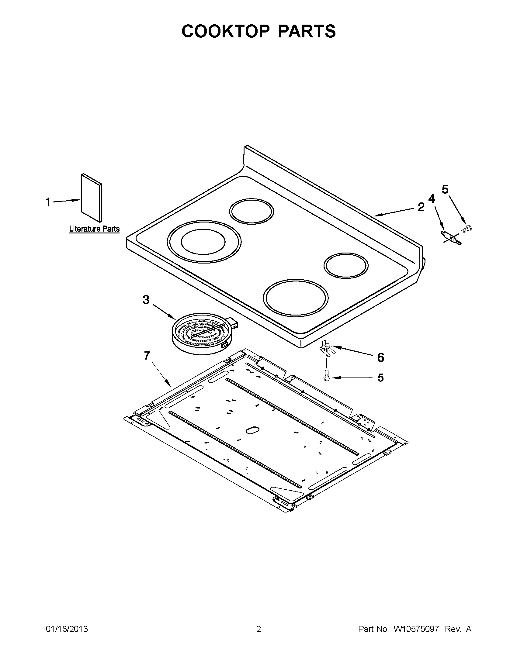 01 - COOKTOP PARTS